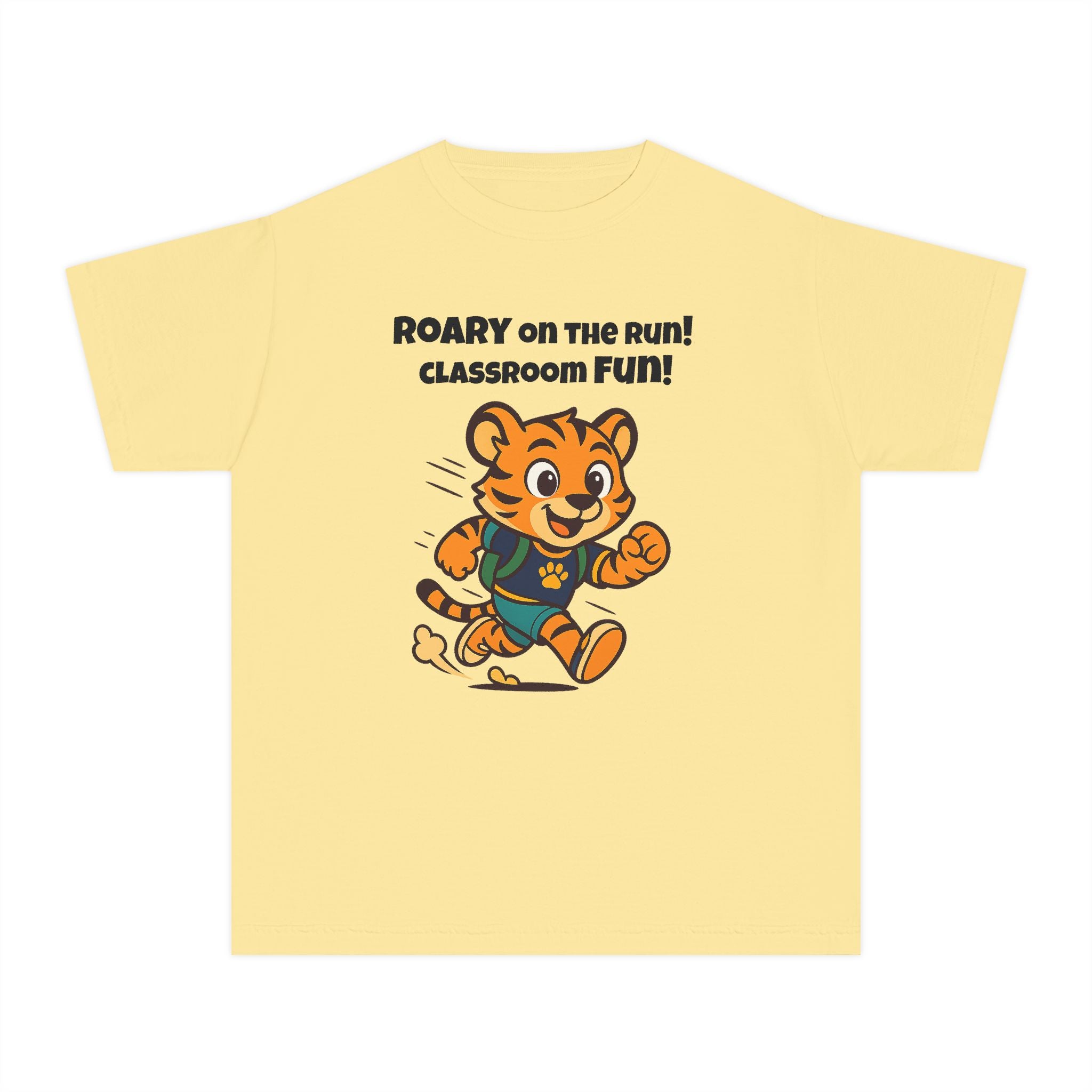Youth Midweight Cotton Tee - Roary's Dash to School