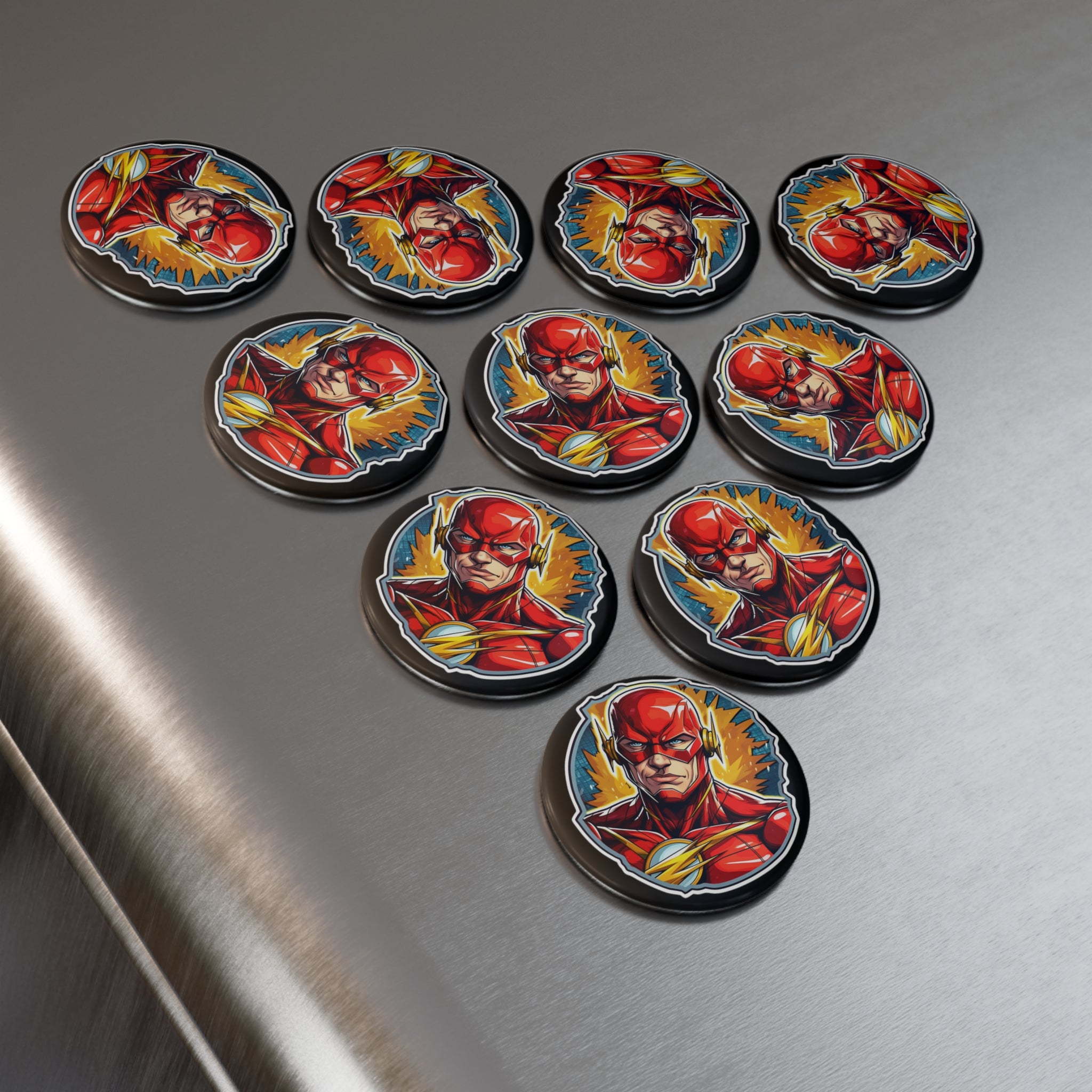 Button Magnet, Round (1 & 10 pcs) - Flash