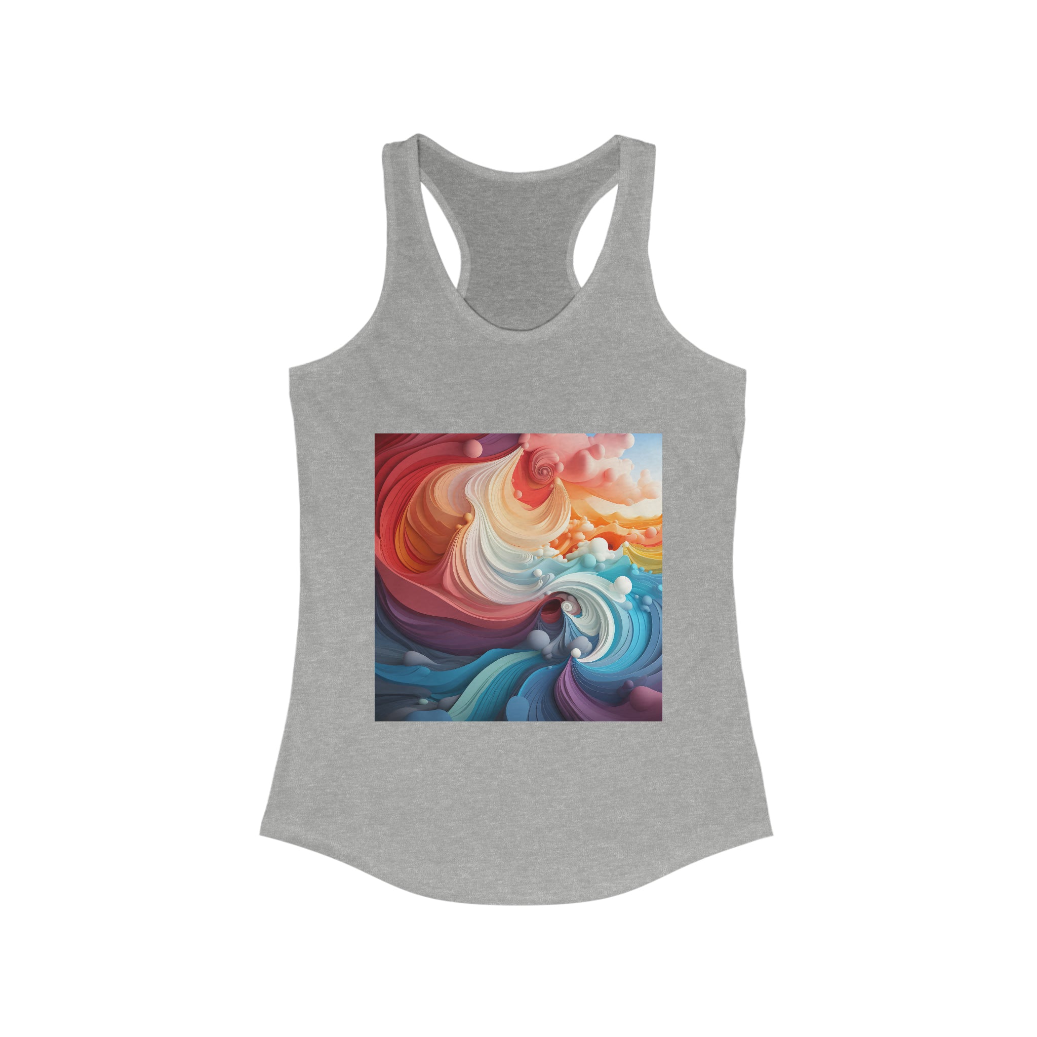 Women's Ideal Racerback Tank - Vector Art Design 15