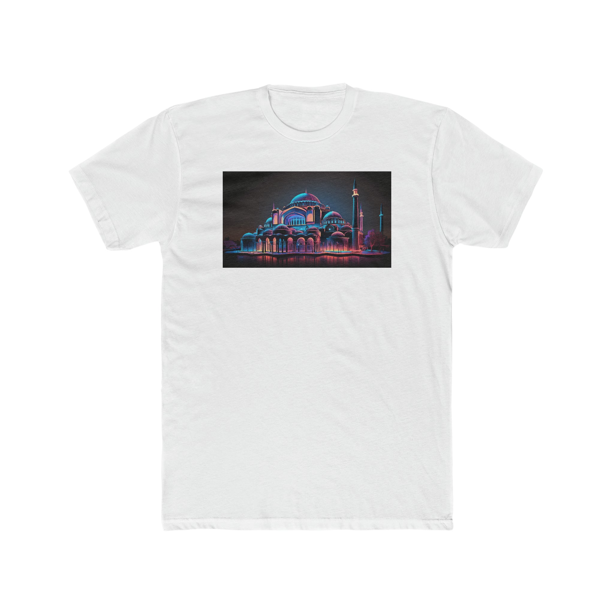 Men's Cotton Crew Tee - Fantasy Art - Hagia Sophia