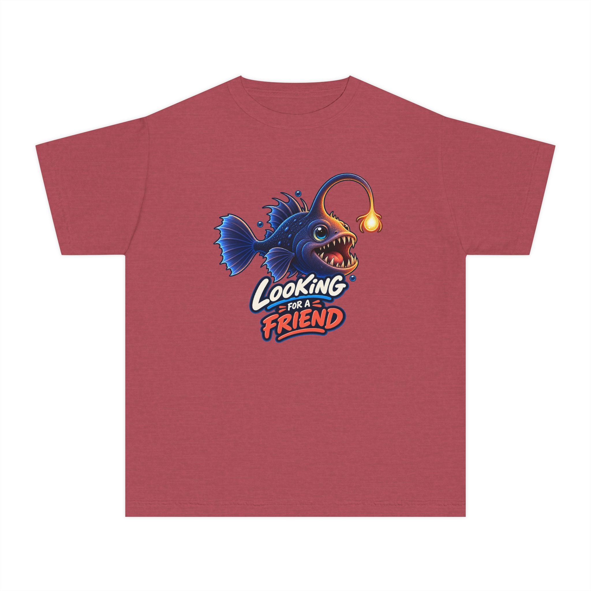 Youth Midweight Cotton Tee - Science collection - Angler Fish looking for a Friend