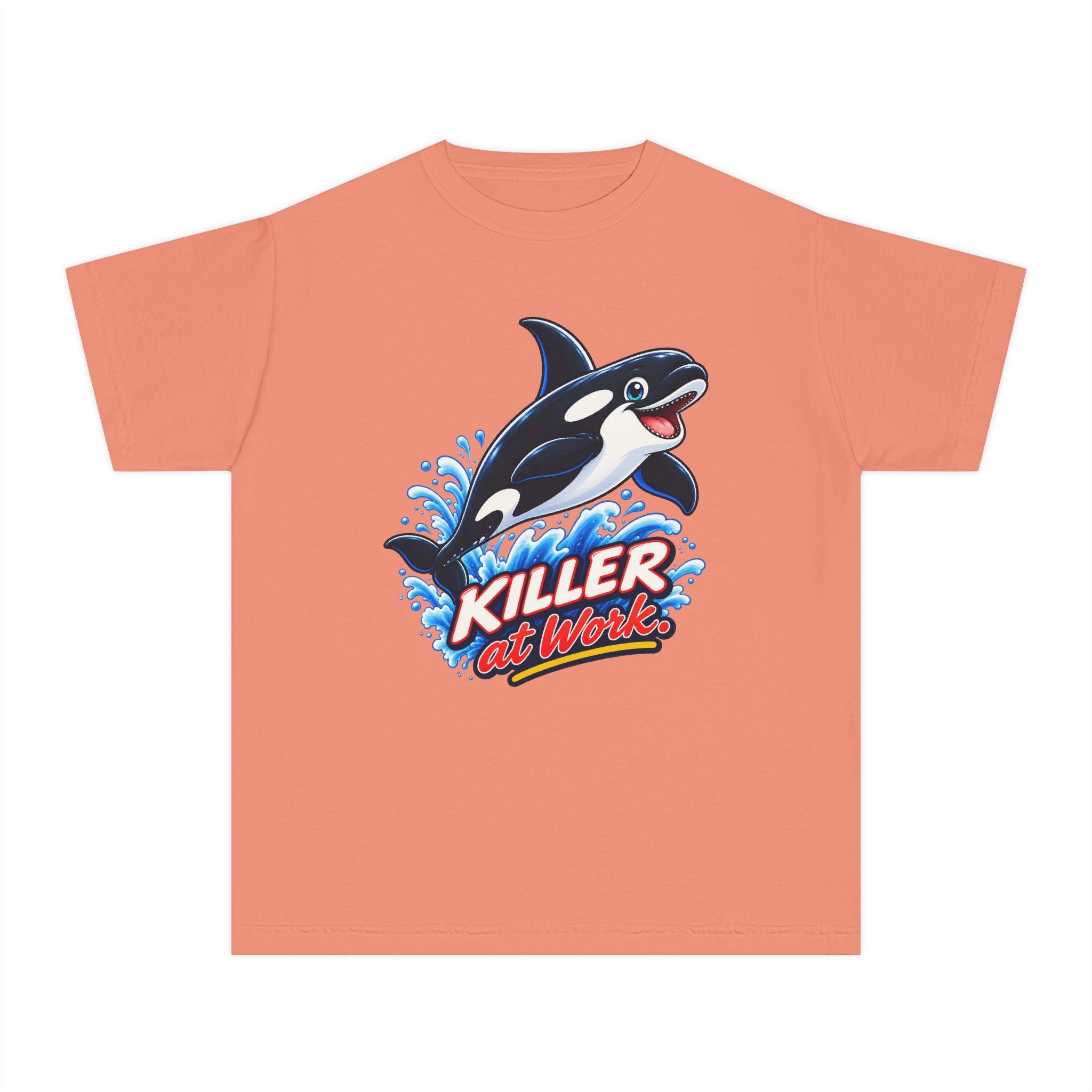 Youth Midweight Cotton Tee - Orca at Work