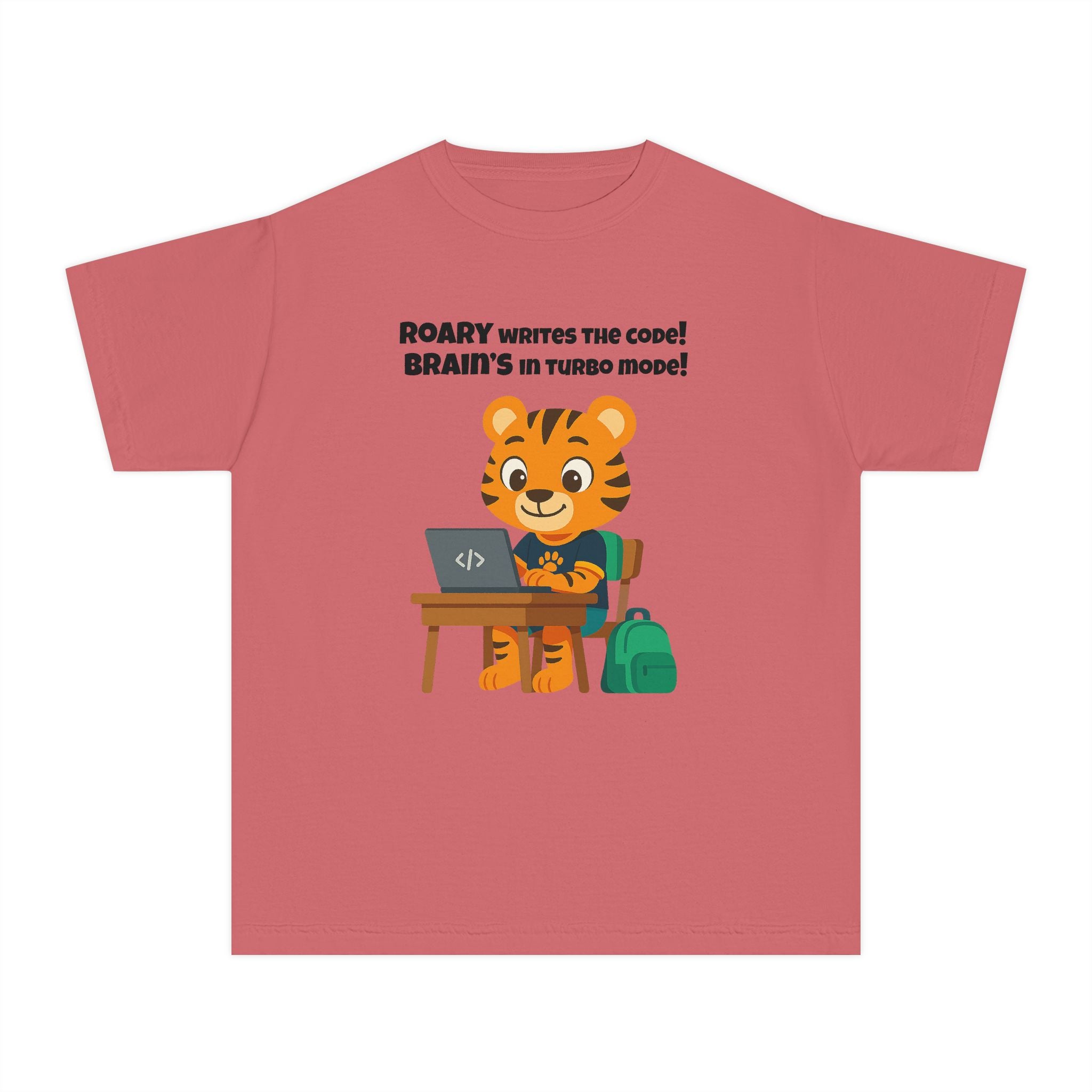 Youth Midweight Cotton Tee - Roary's Coding Time