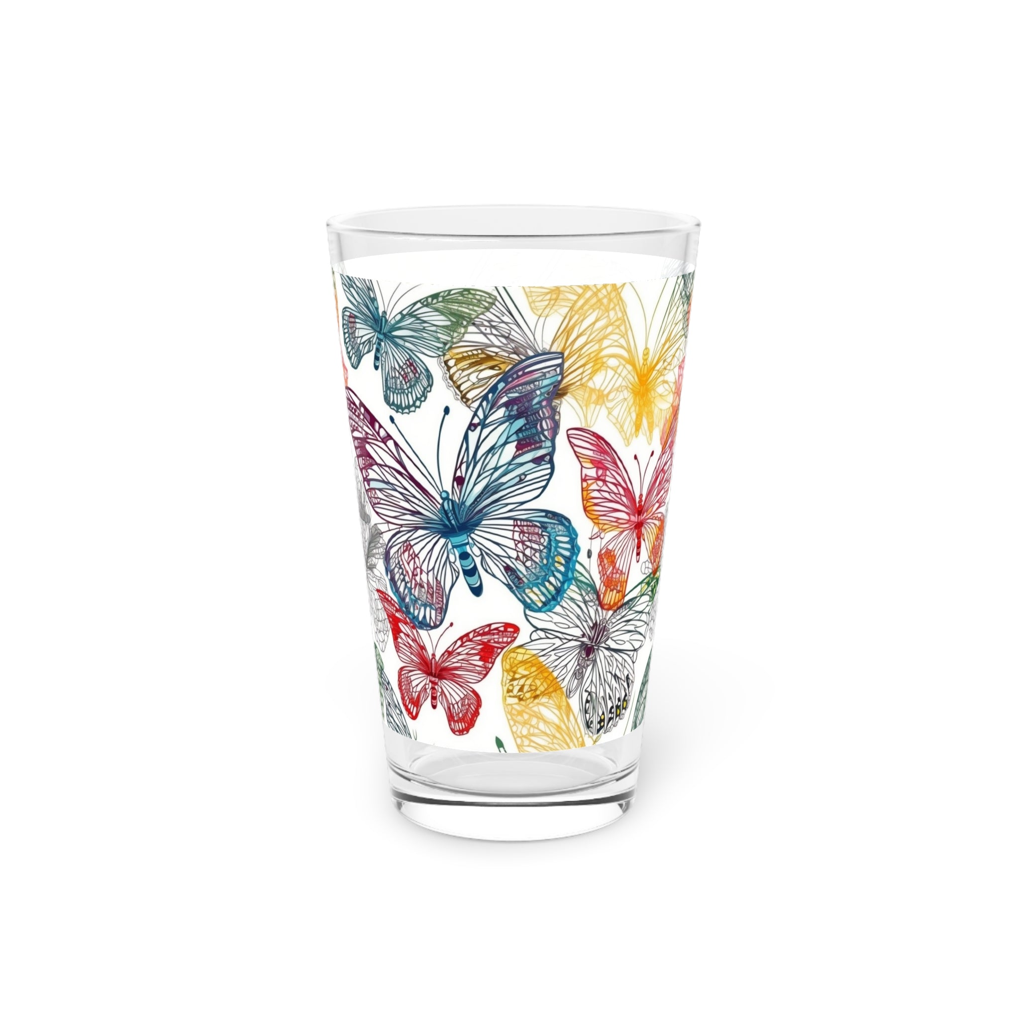 Pint Glass, 16oz - Abstract Designs 08