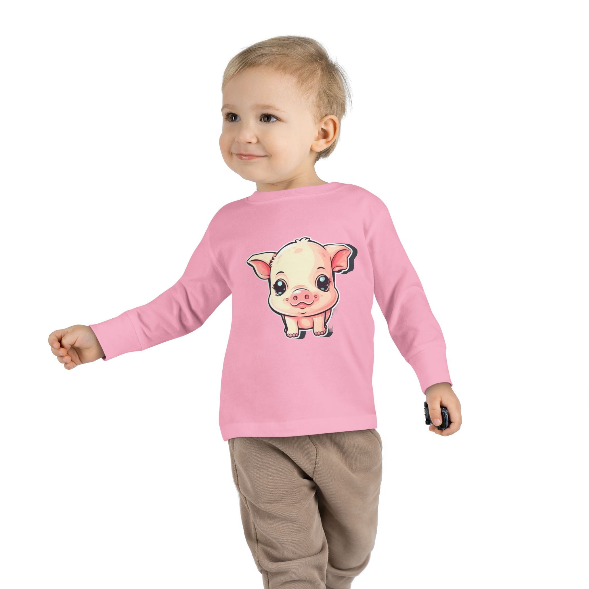 Toddler Long Sleeve Tee - Pig Piglet