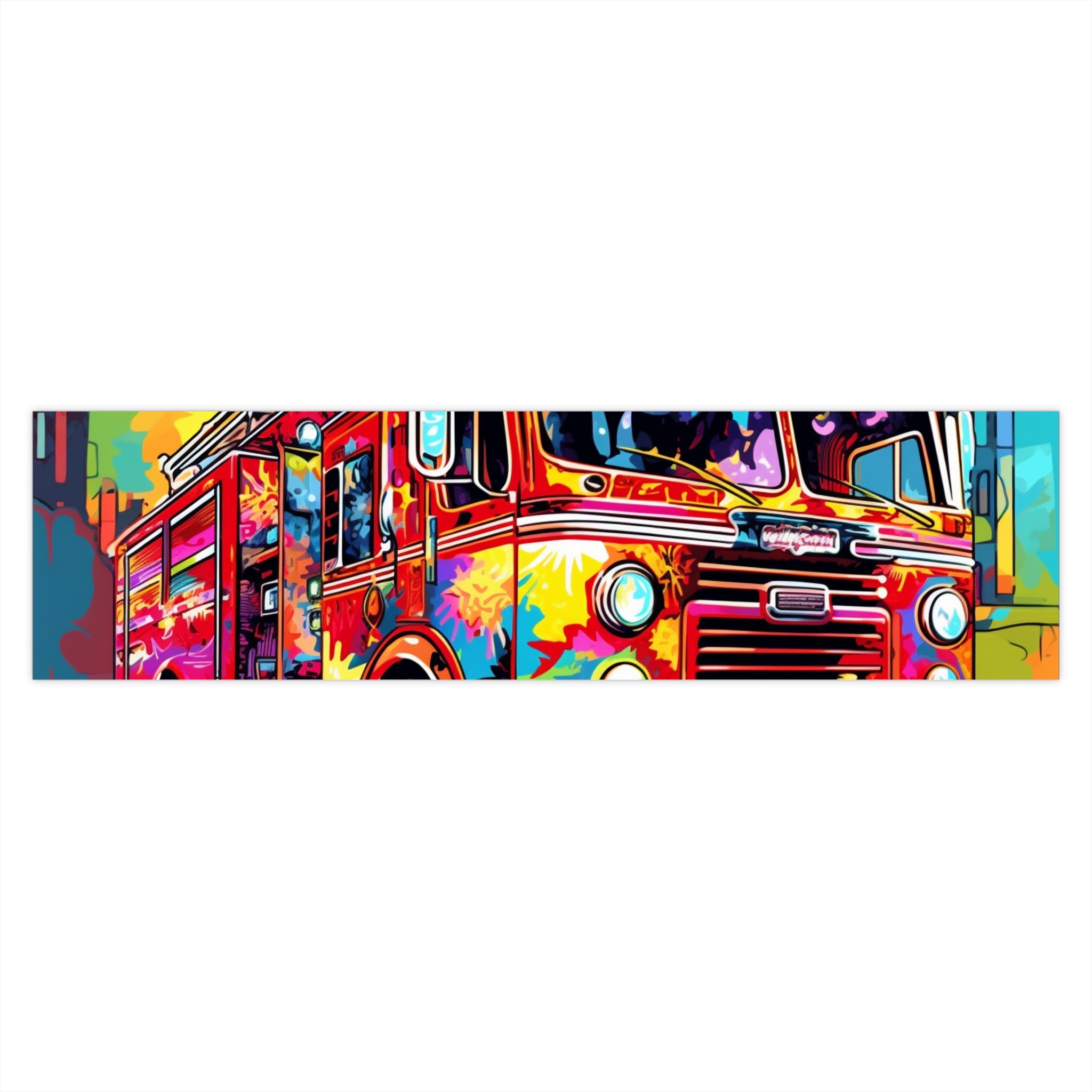 Bumper Stickers - Pop Art Designs, Fire Truck