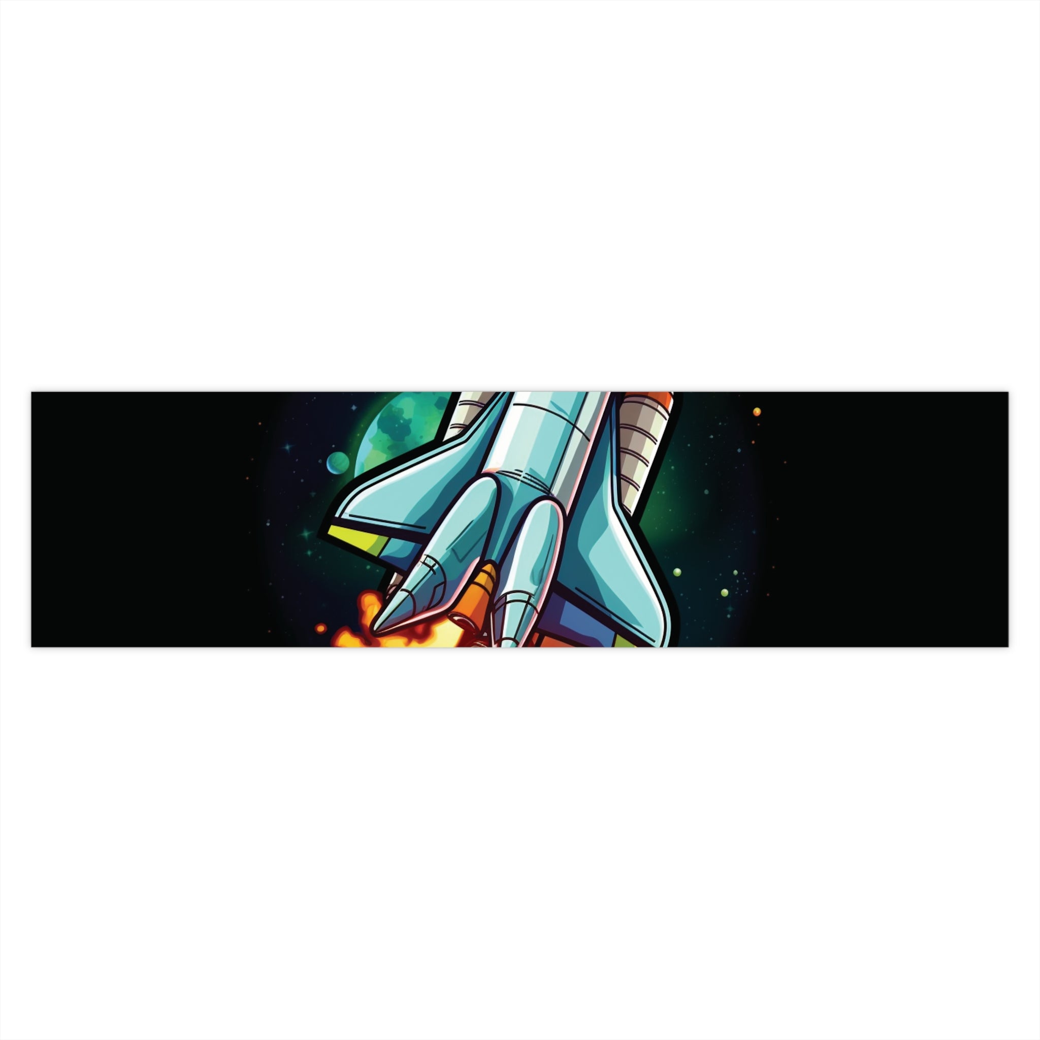 Bumper Stickers - Pop Art Designs, Spaceship 08