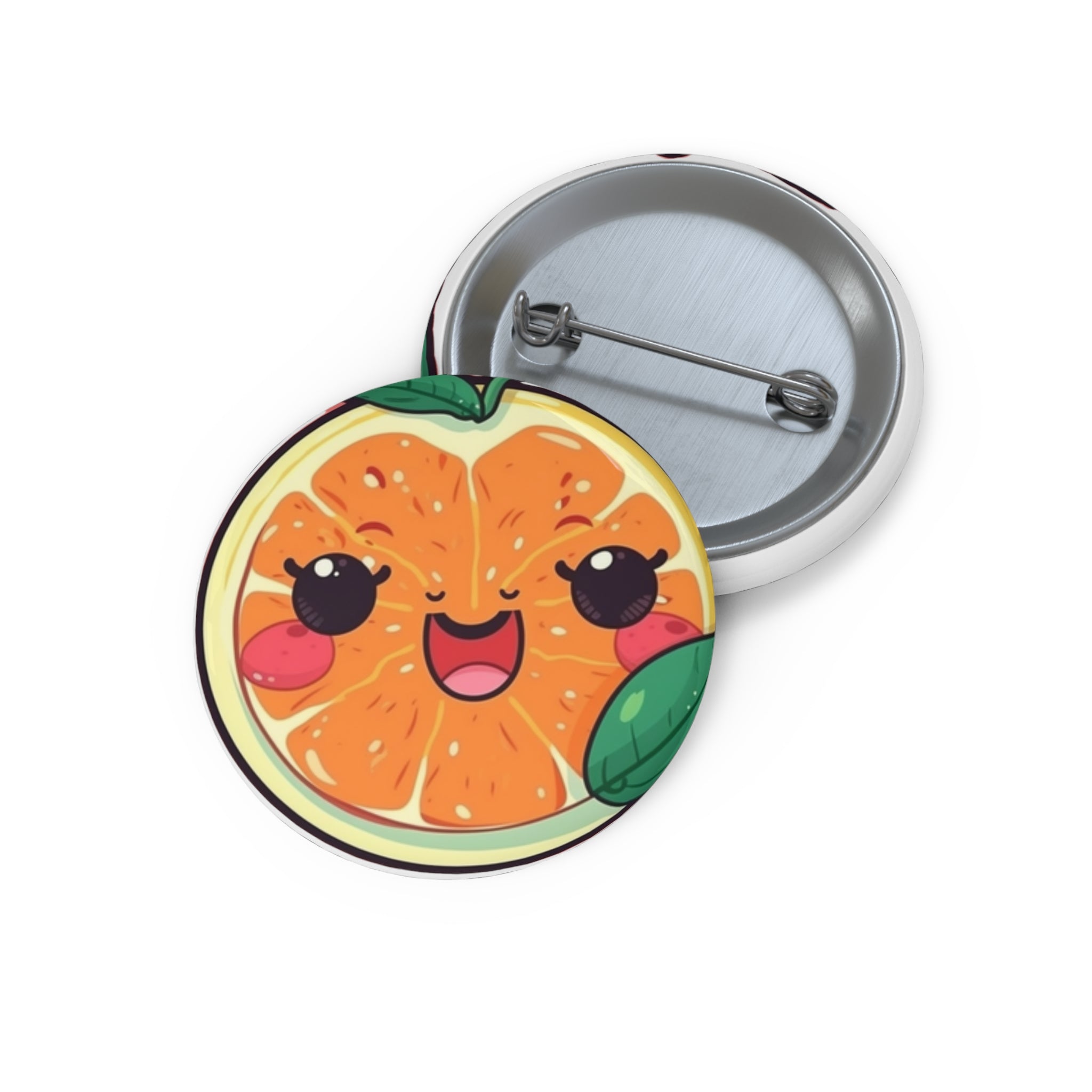 Custom Pin Buttons - Grapefruit