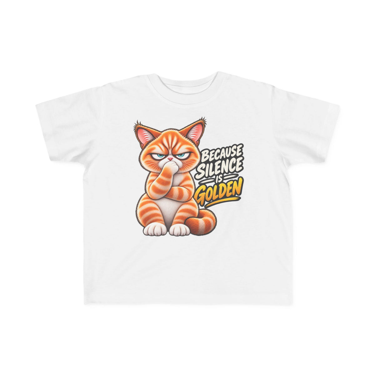 Silence is Golden - Mildly Feral - Toddler Short Sleeve Tee
