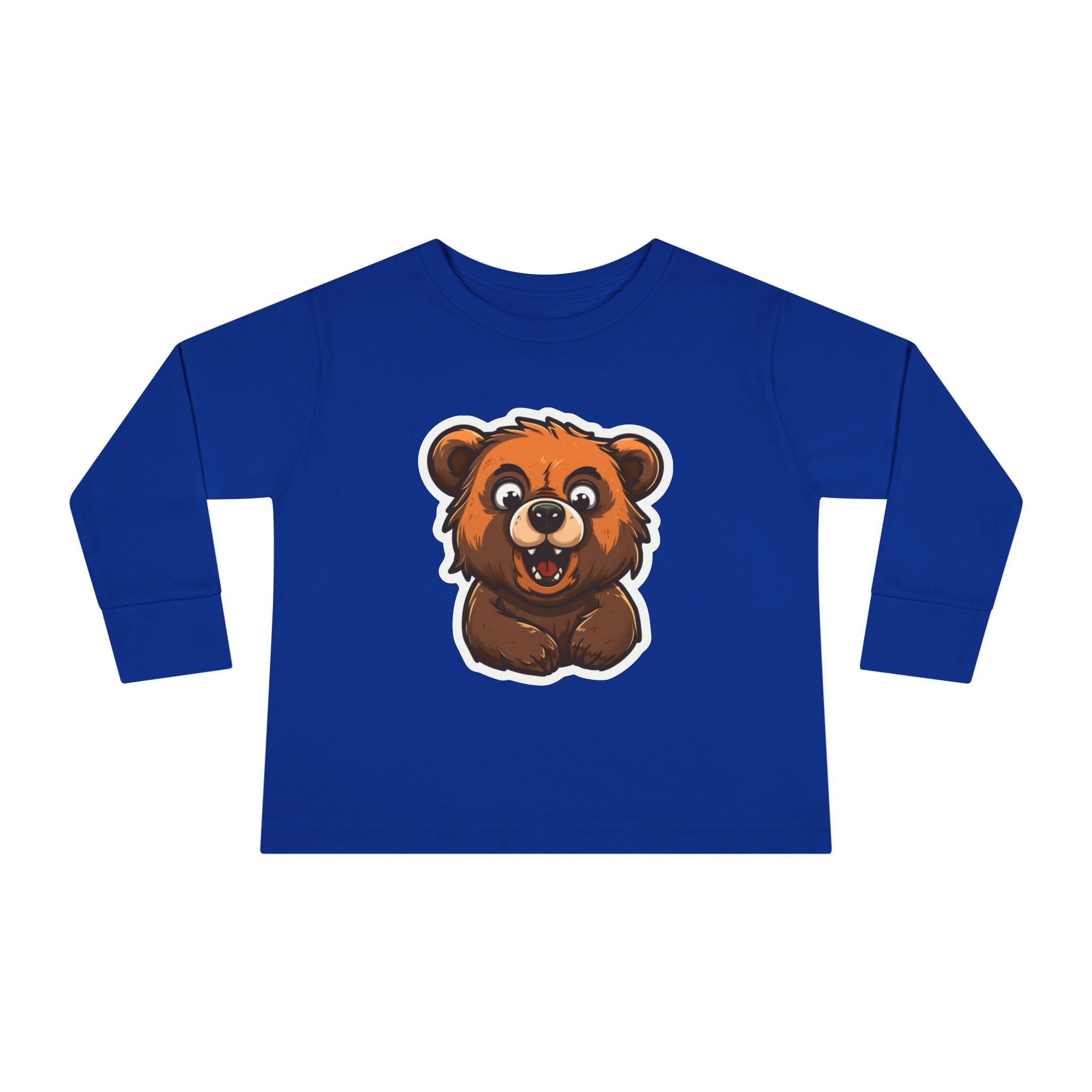 Toddler Long Sleeve Tee - Grizzly Bear Cub