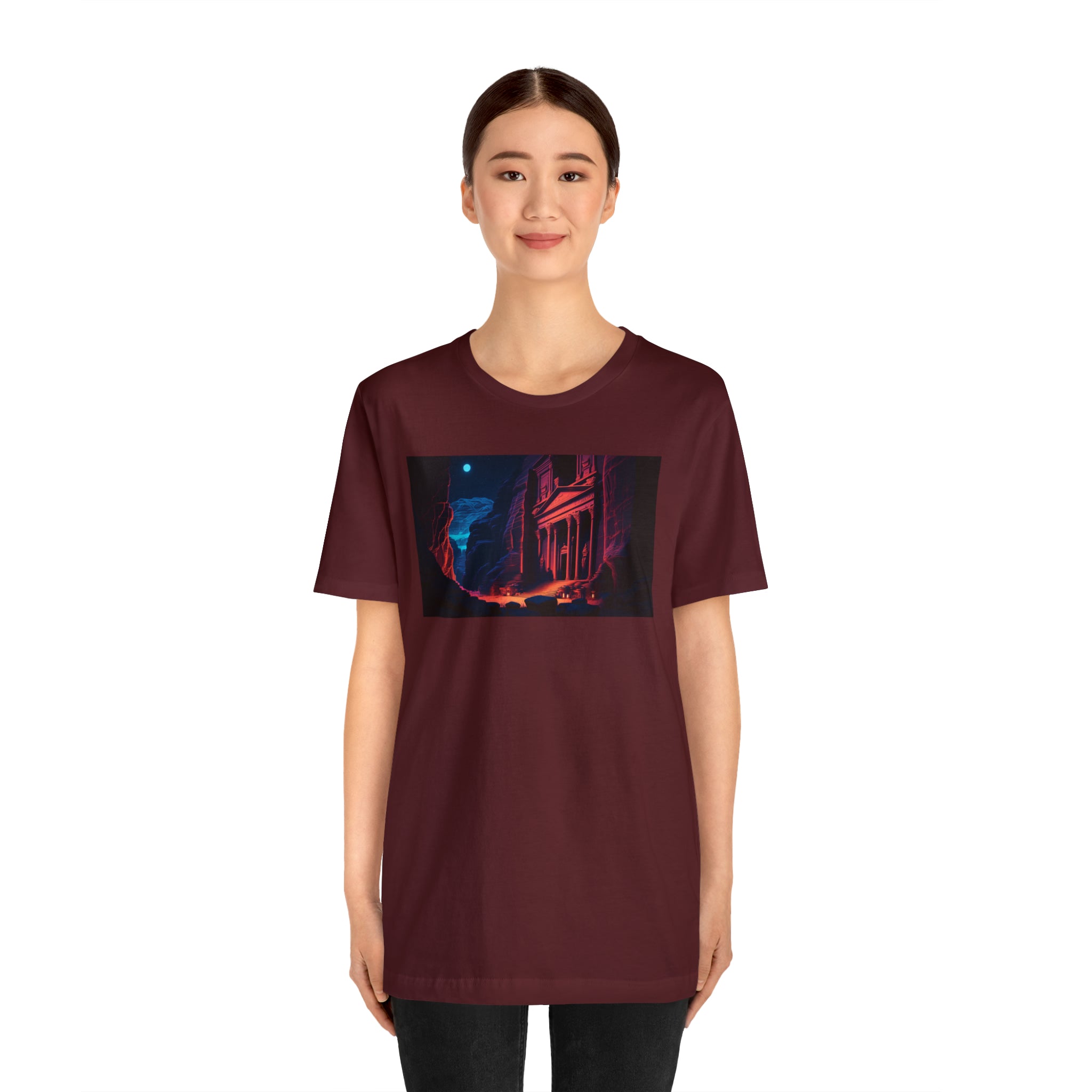 Unisex Jersey Short Sleeve Tee - Petra Caves, Jordan