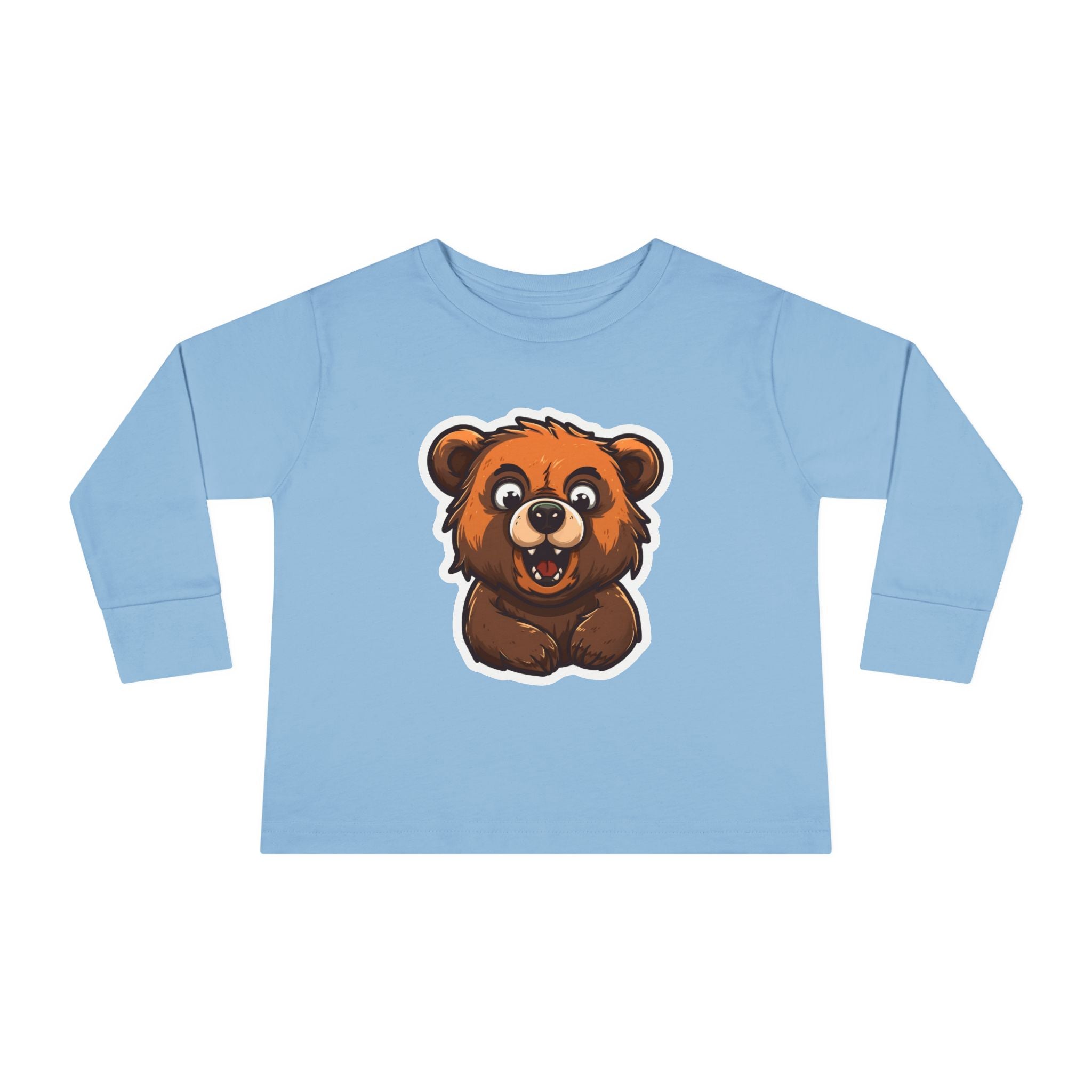 Toddler Long Sleeve Tee - Grizzly Bear Cub