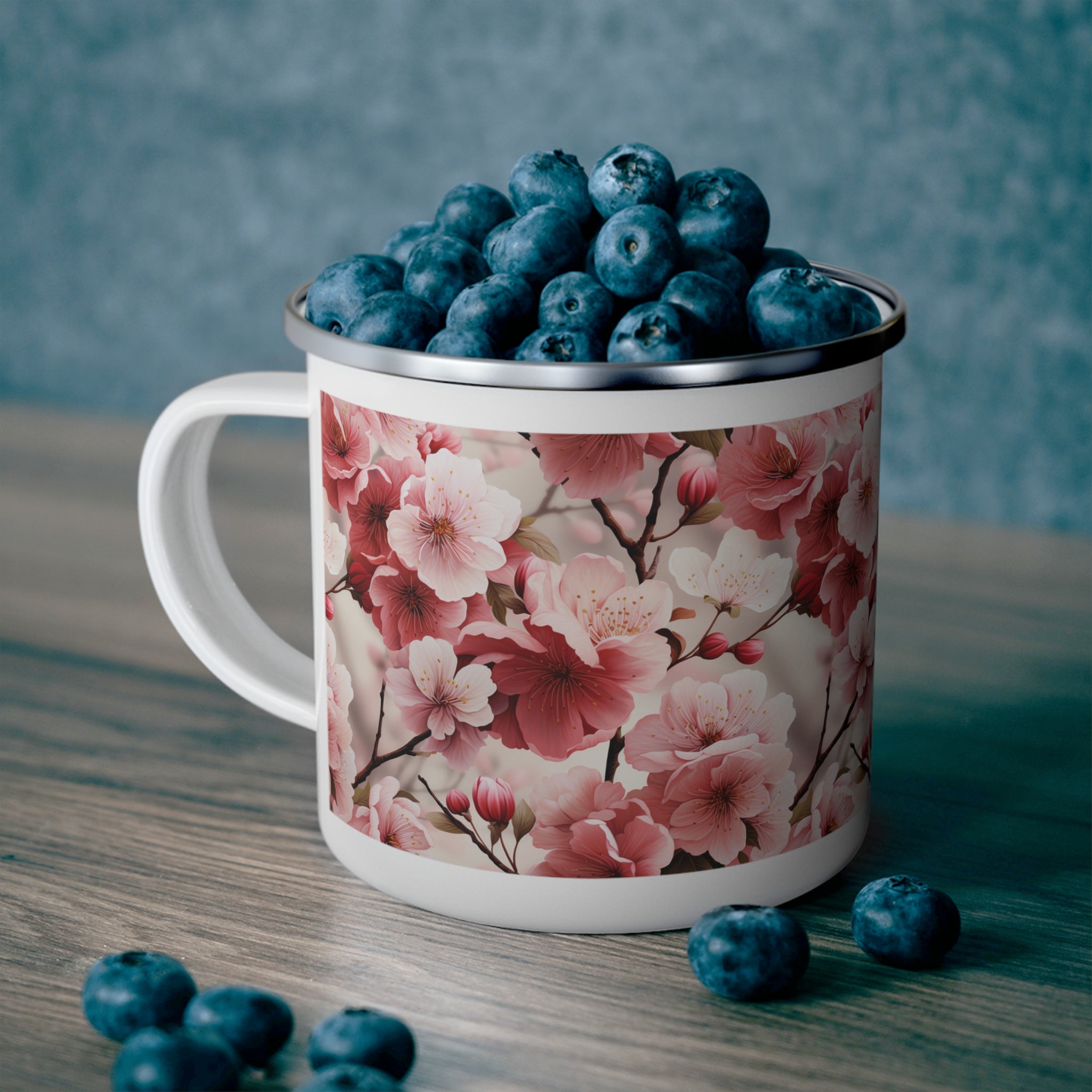 Enamel Camping Mug - Seamless Designs 04