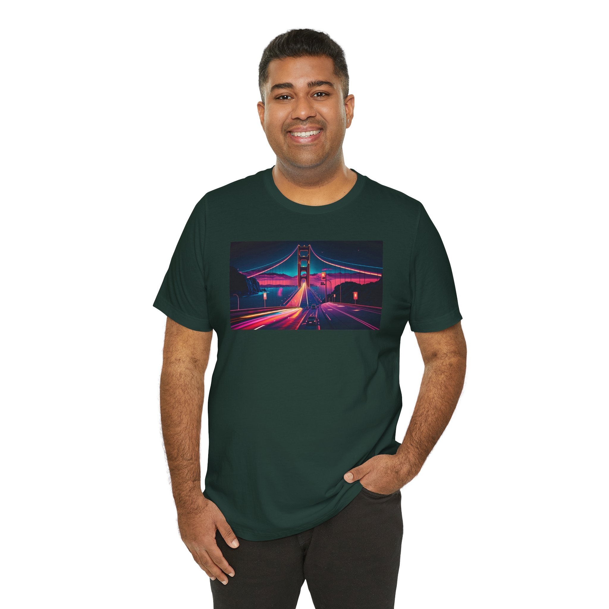 Unisex Jersey Short Sleeve Tee - Golden Gate Bridge, San Francisco, USA