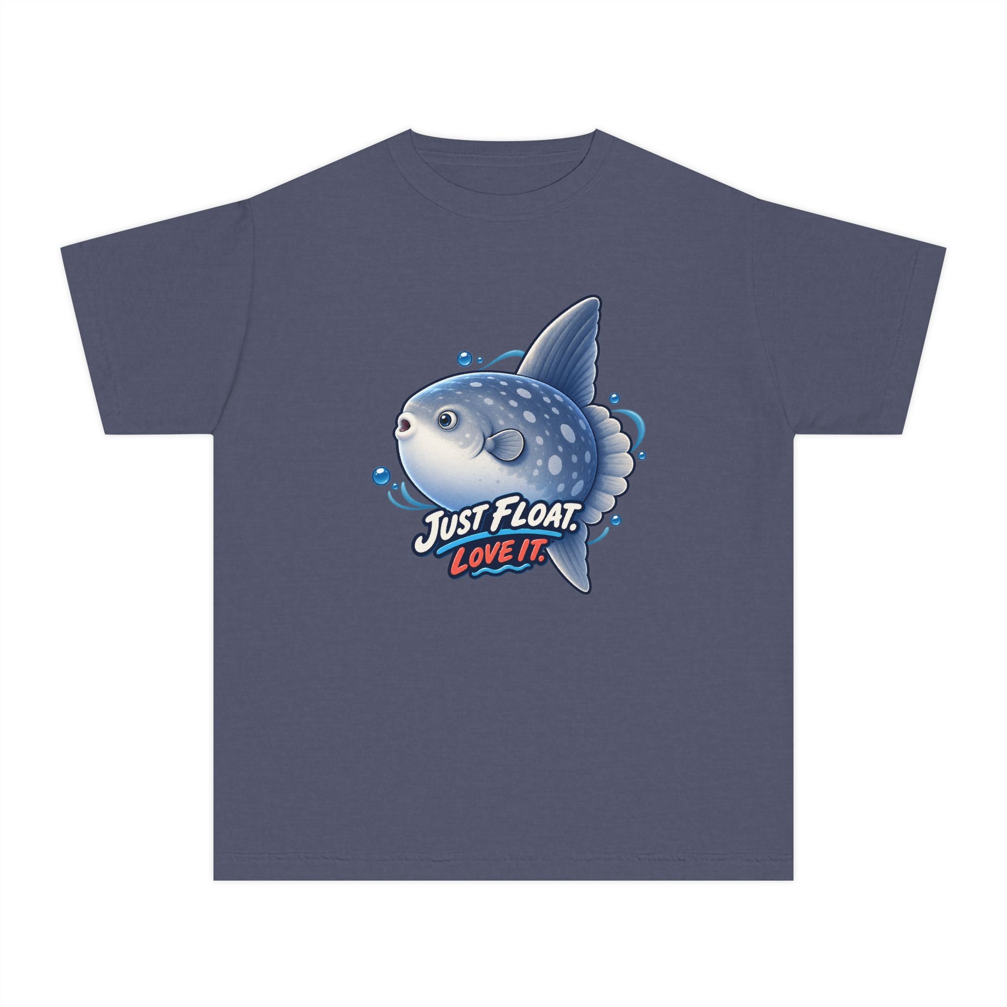 Youth Midweight Cotton Tee - Sunfish drifting