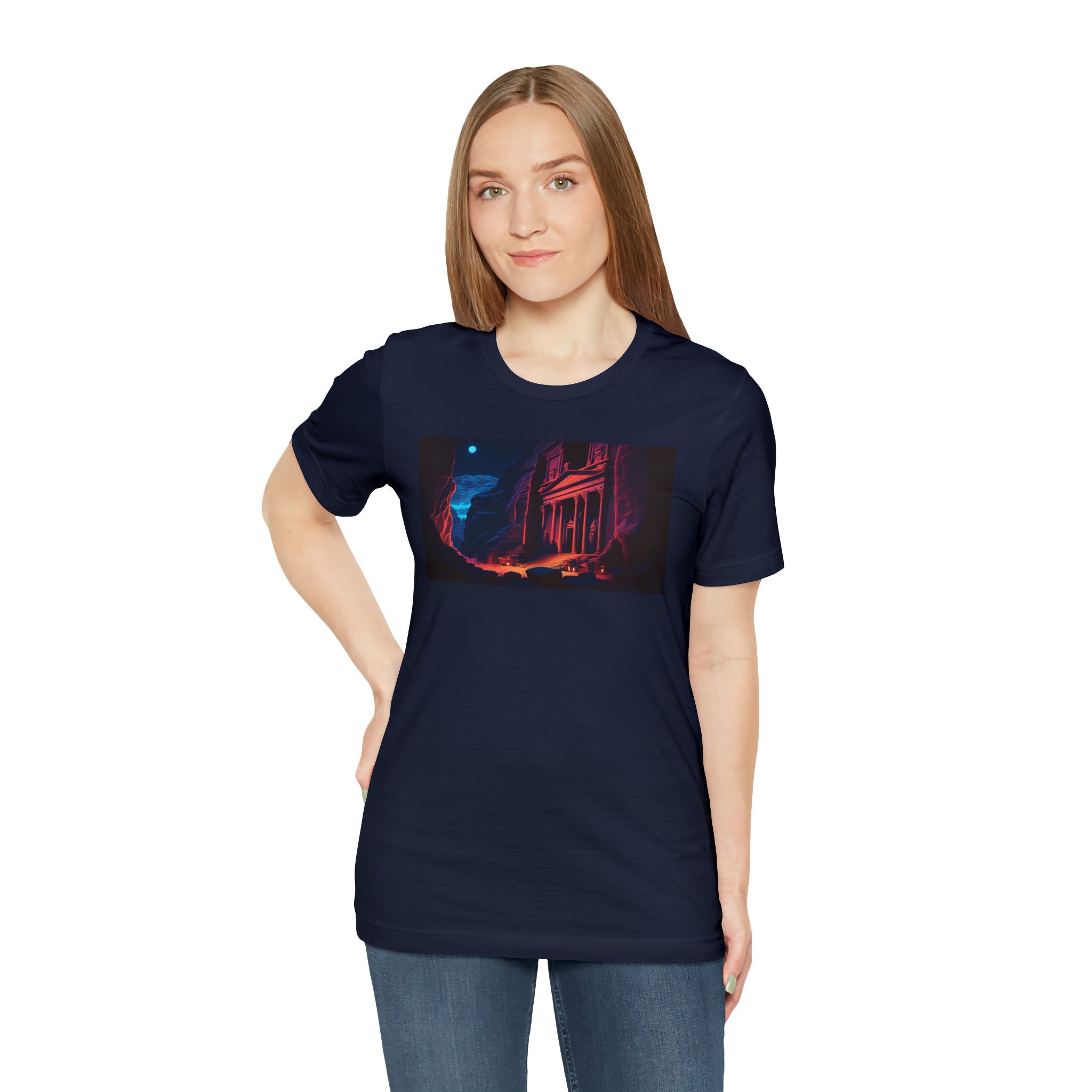 Unisex Jersey Short Sleeve Tee - Petra Caves, Jordan