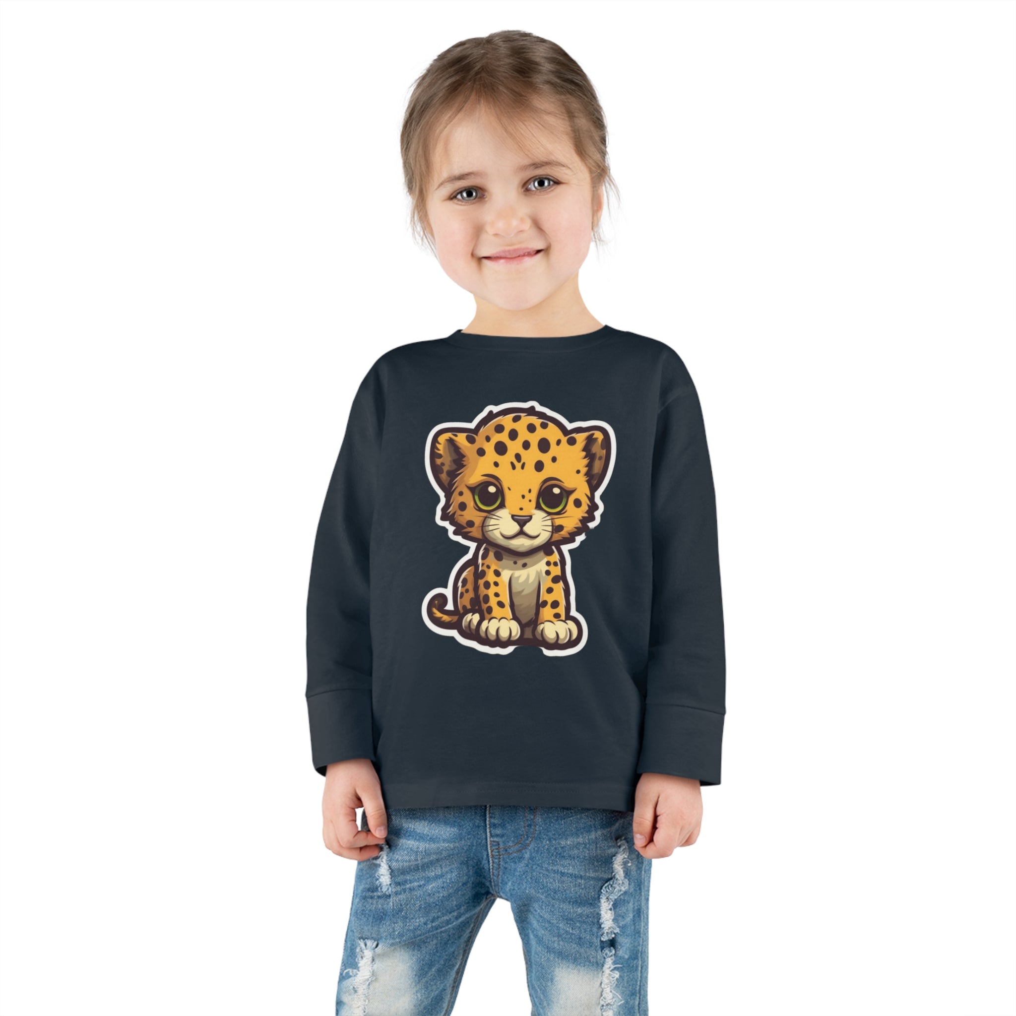 Toddler Long Sleeve Tee - Cheetah Cub