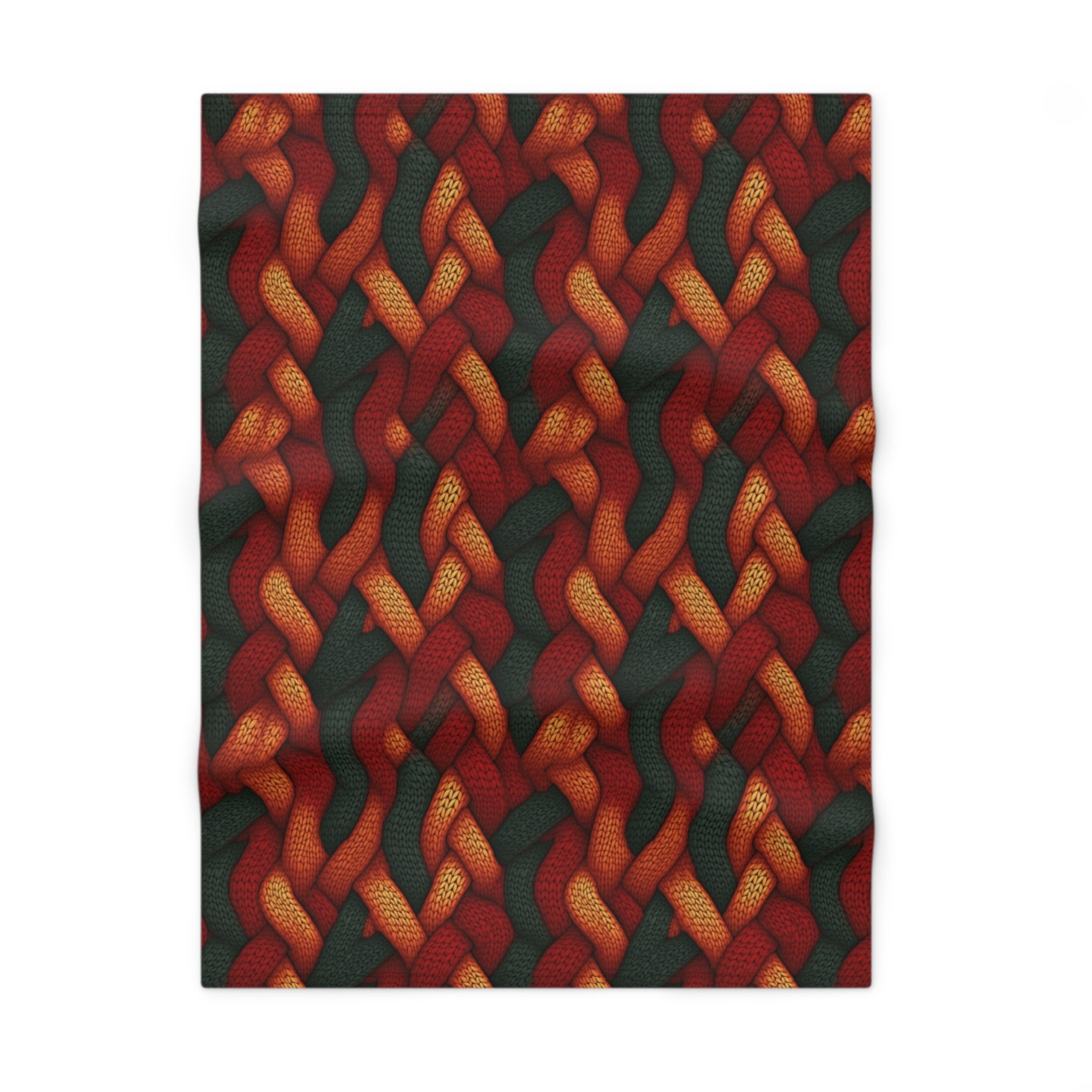 Soft Fleece Baby Blanket (AOP) - Seamless Knit Art 07