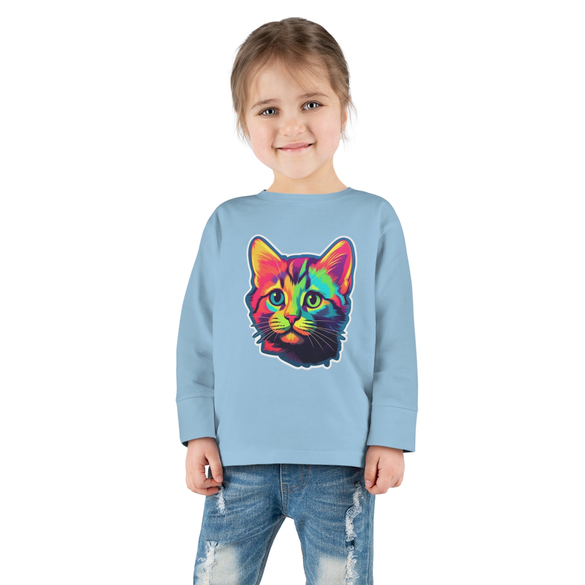 Toddler Long Sleeve Tee - Kittens 07