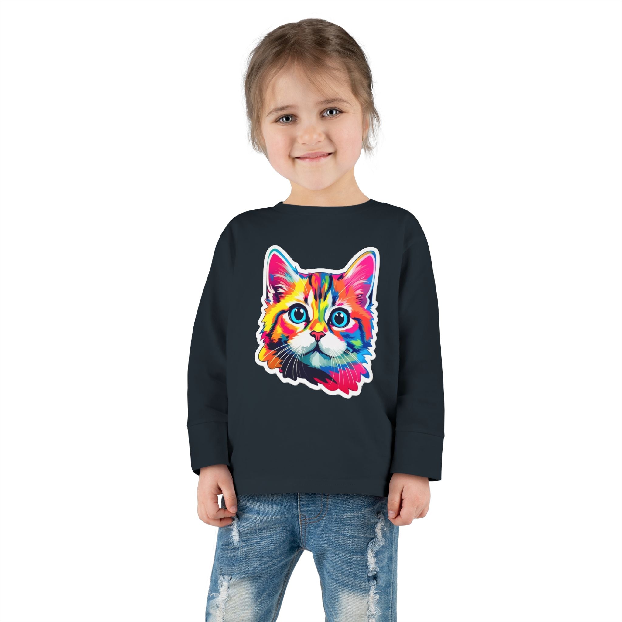 Toddler Long Sleeve Tee - Kittens 10