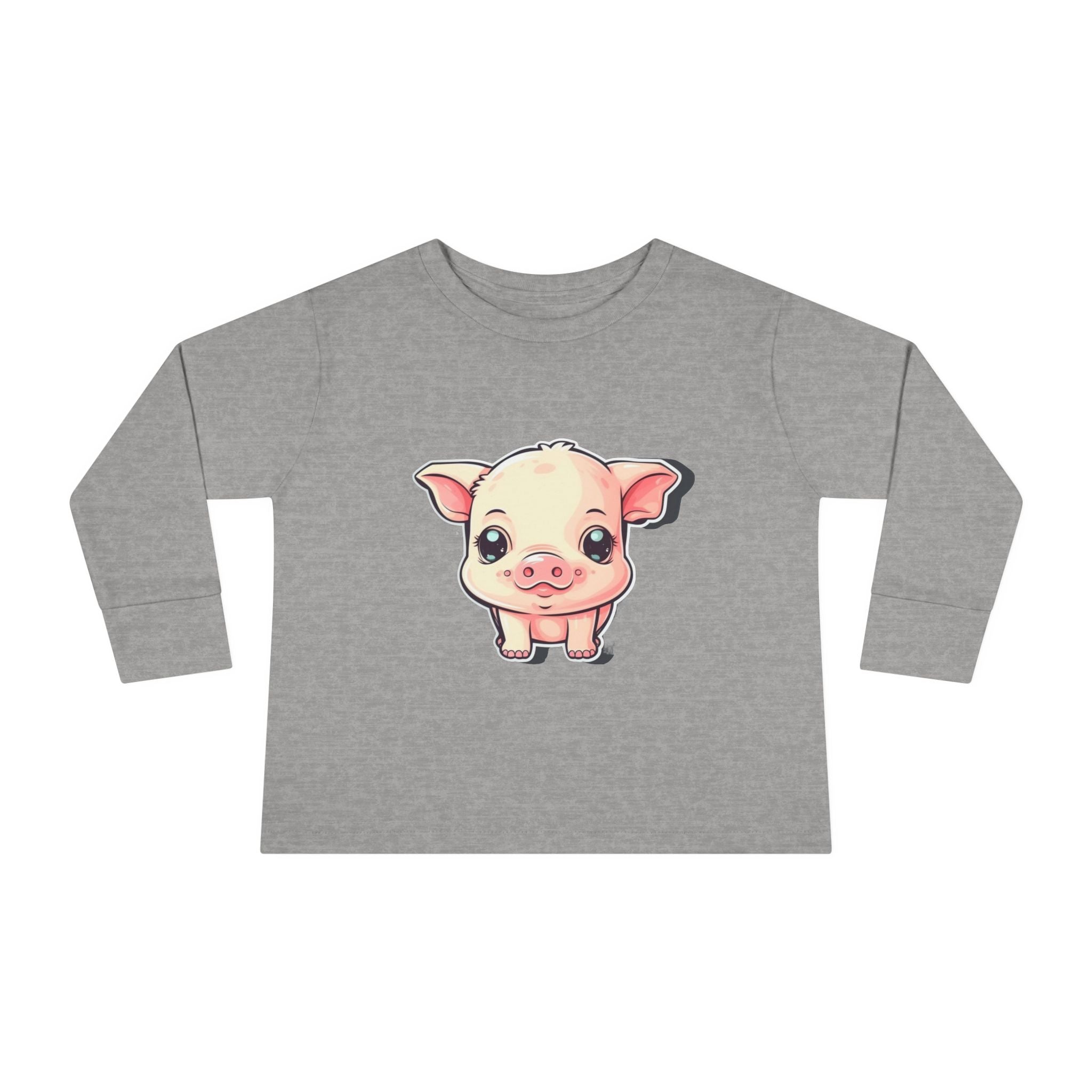 Toddler Long Sleeve Tee - Pig Piglet