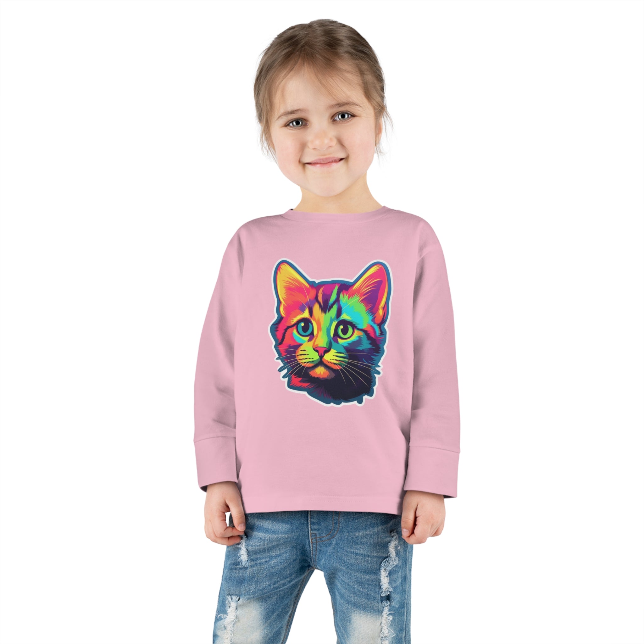 Toddler Long Sleeve Tee - Kittens 07