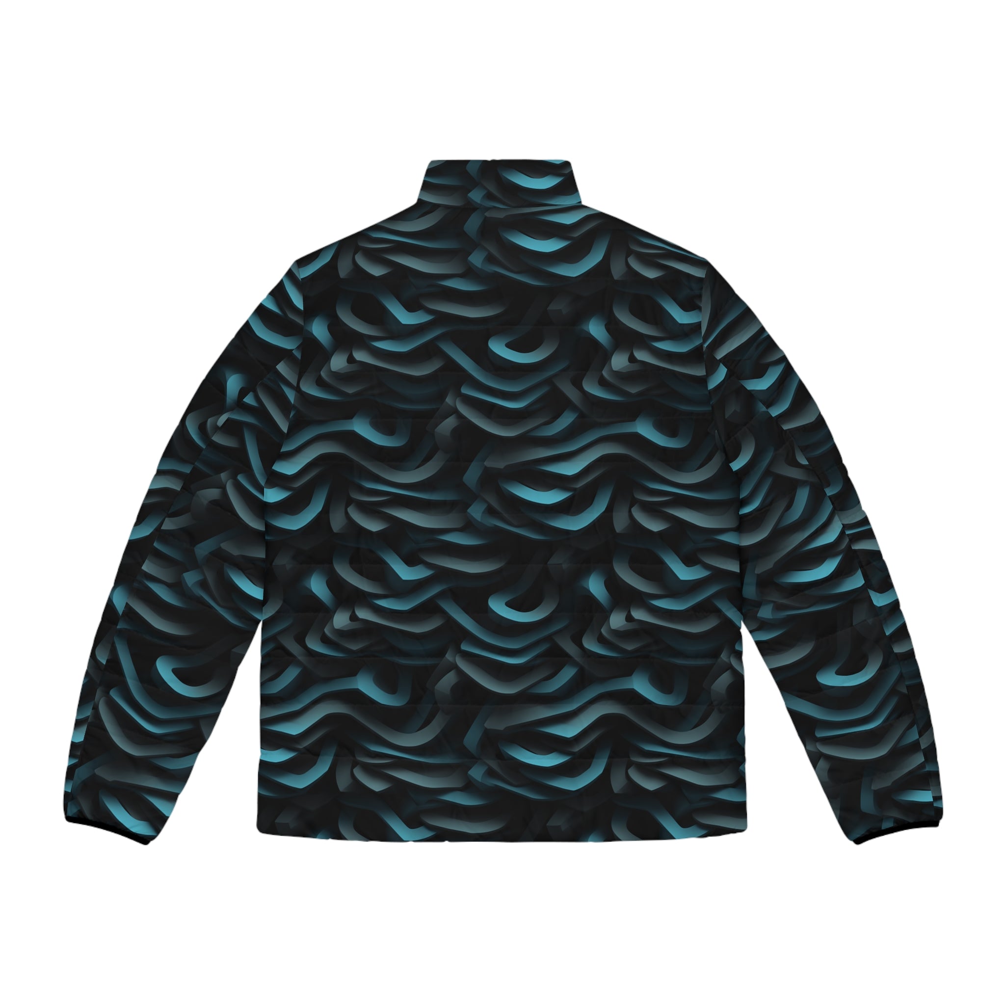 Men's Puffer Jacket (AOP) - Abstract Designs 09