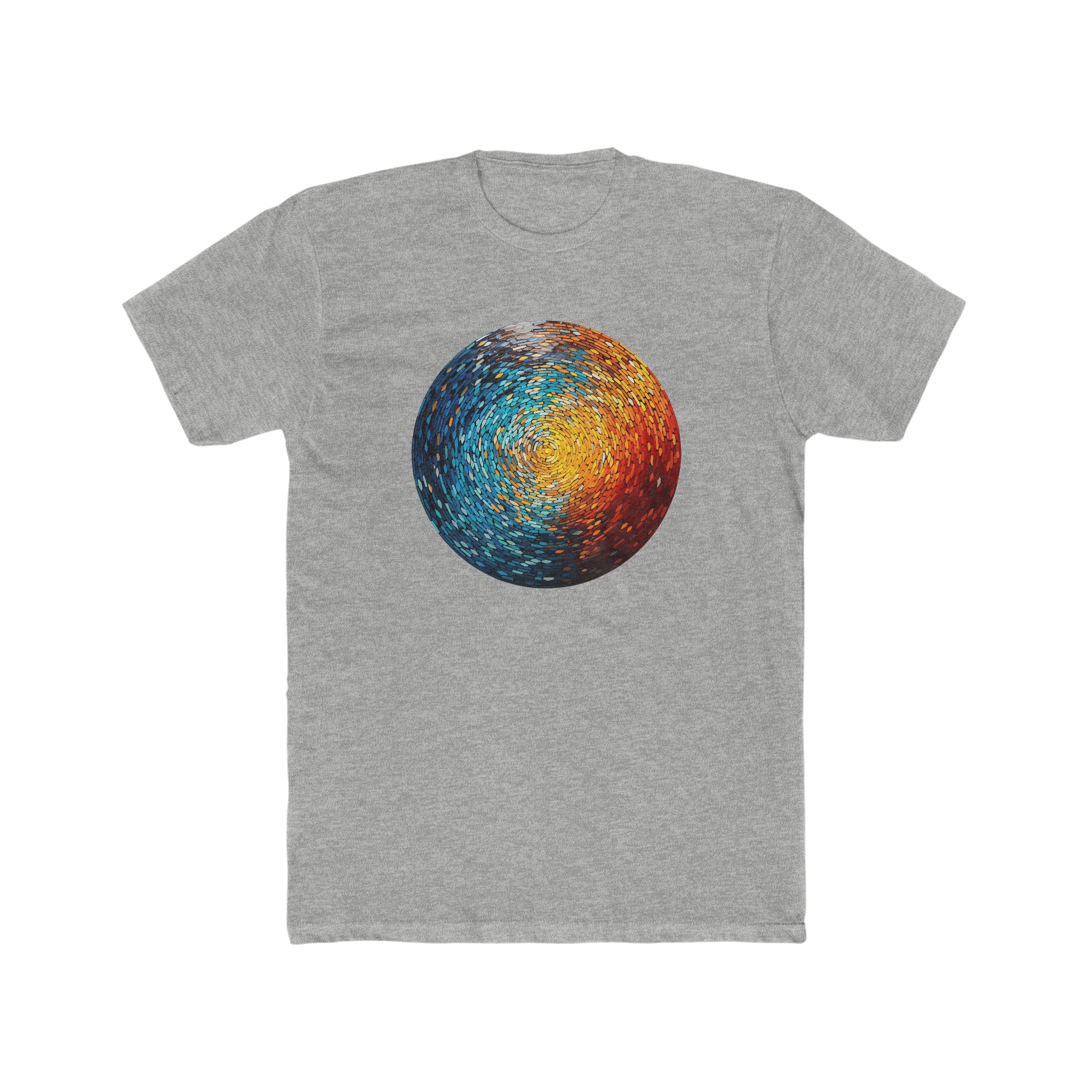 Men's Cotton Crew Tee - Pointillism Designs 01