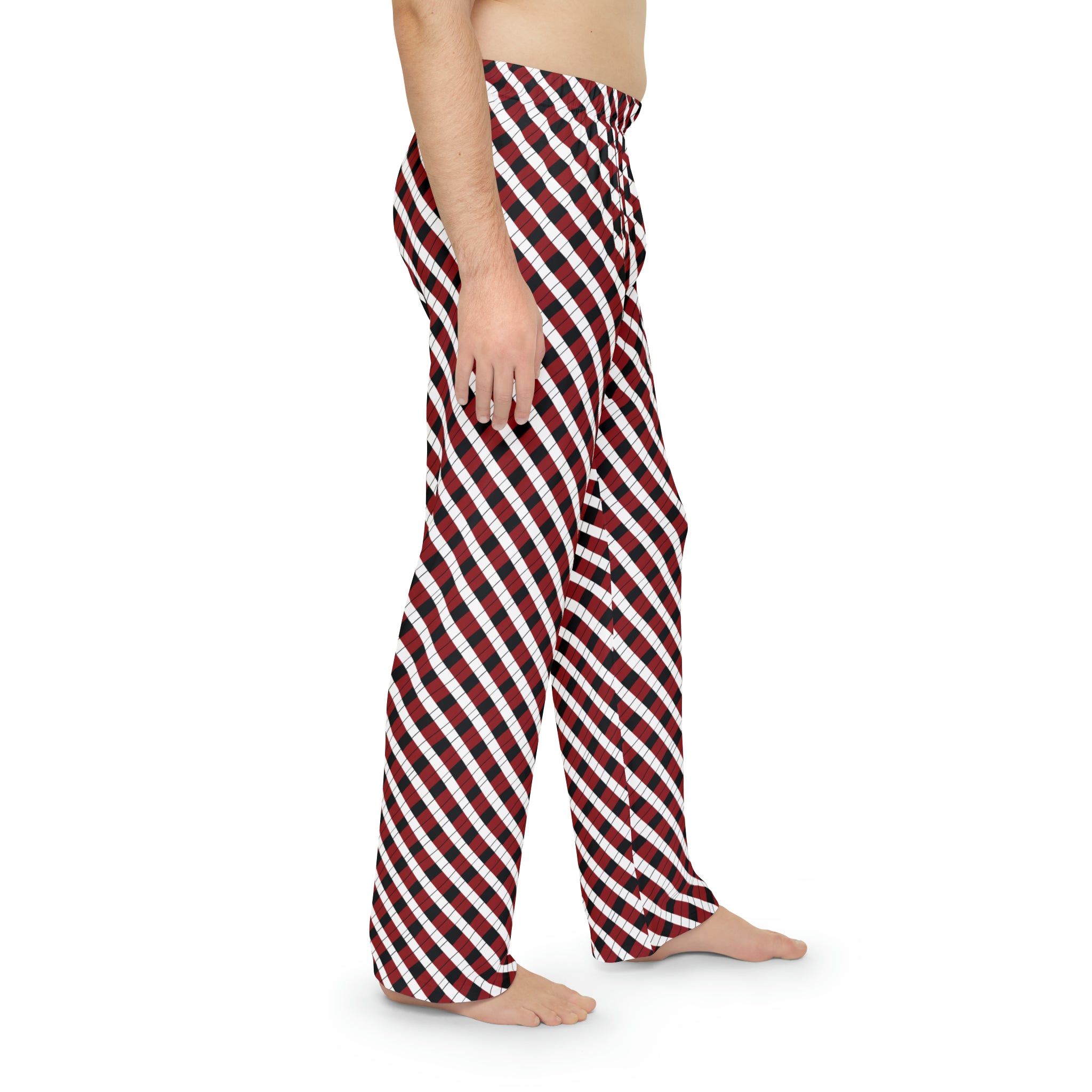 Men's Pajama Pants (AOP) - Seamless Checkered Designs 04