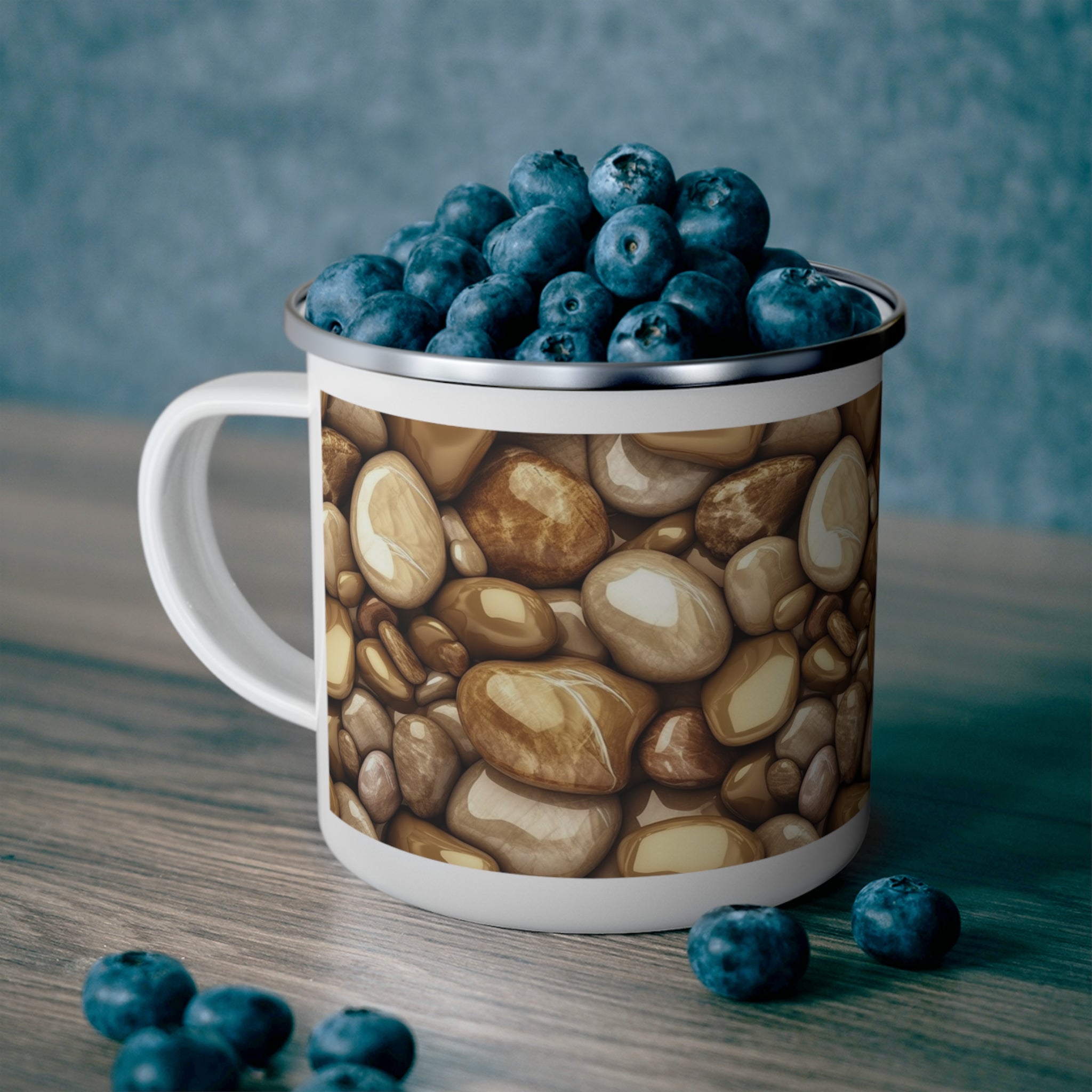 Enamel Camping Mug - Seamless Designs 03