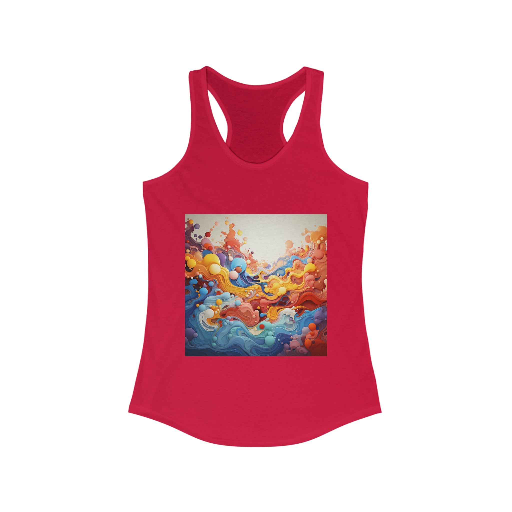 Women's Ideal Racerback Tank - Vector Art Design 37