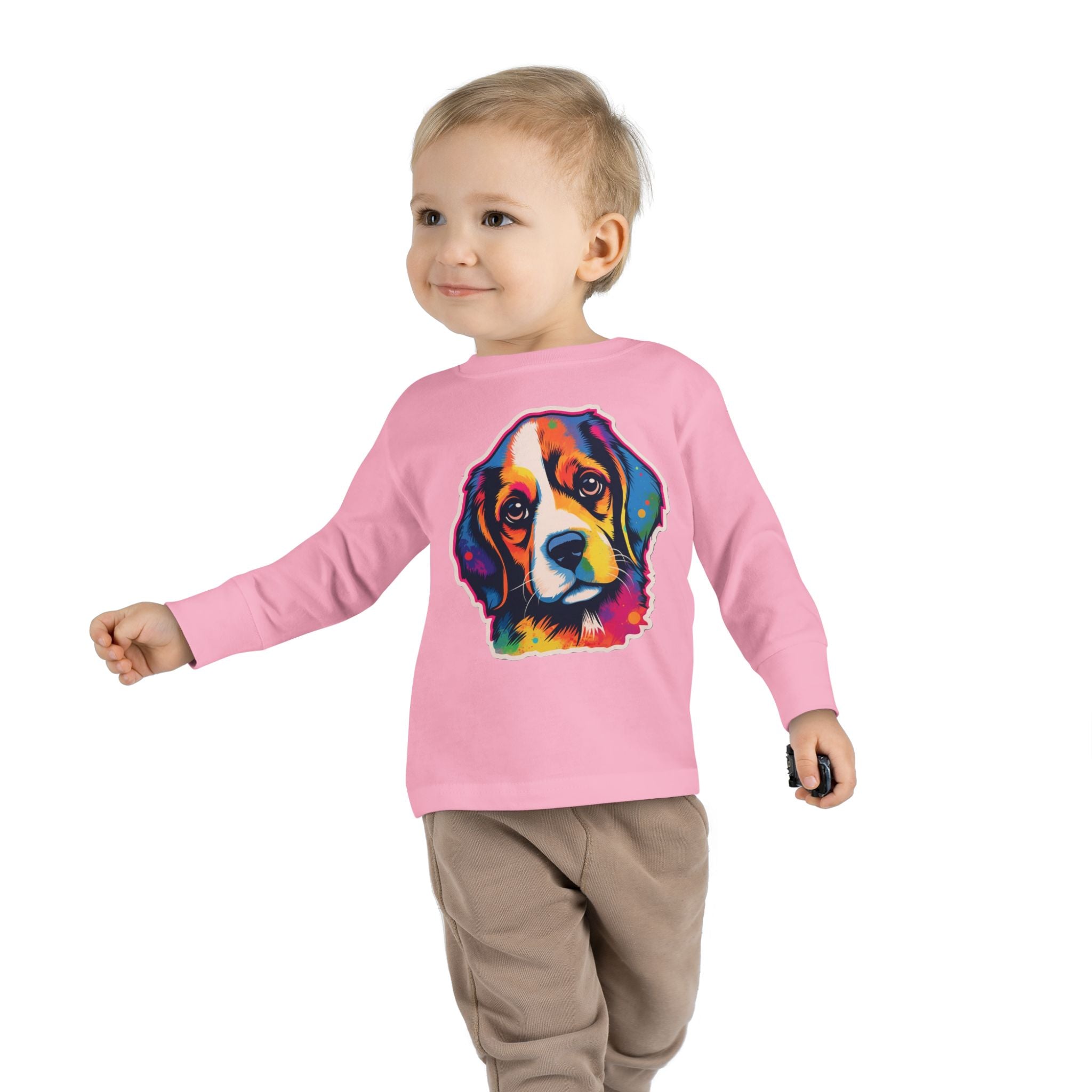 Toddler Long Sleeve Tee - Puppies 01