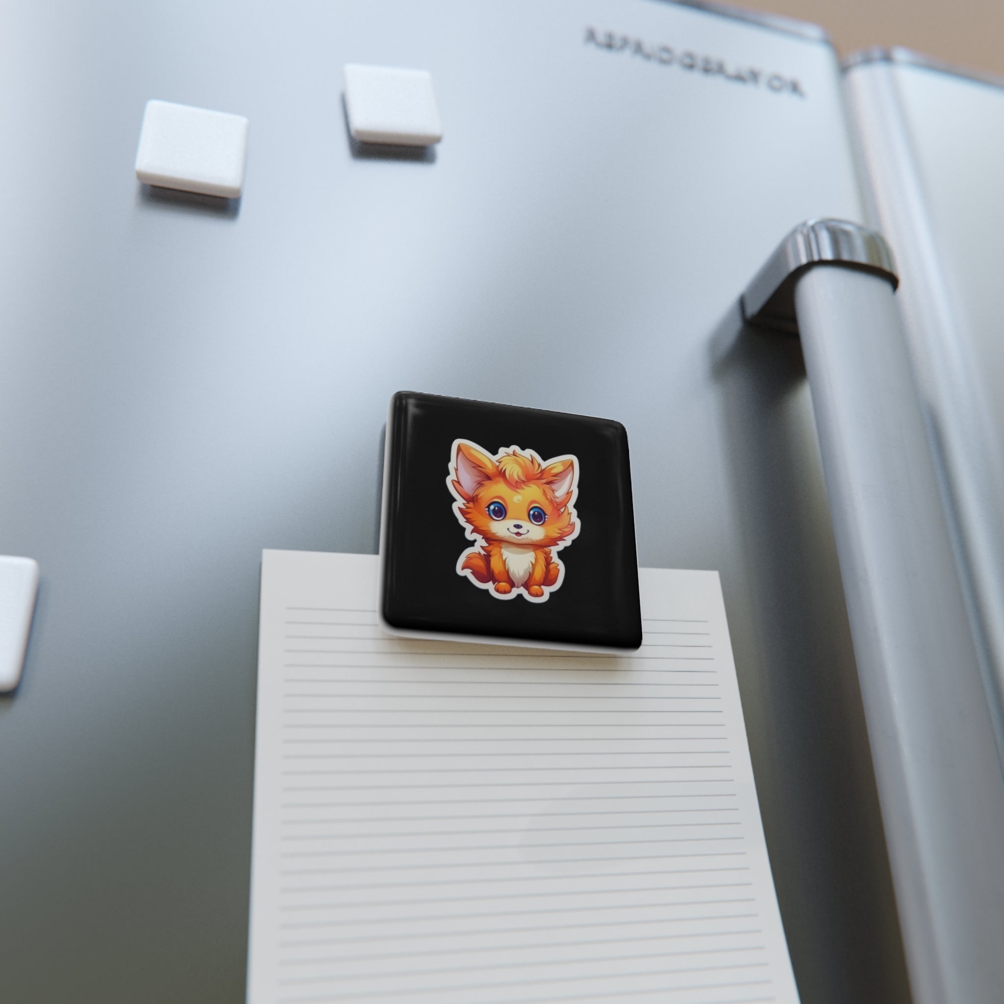 Porcelain Magnet, Square - Adorable Mascots 07