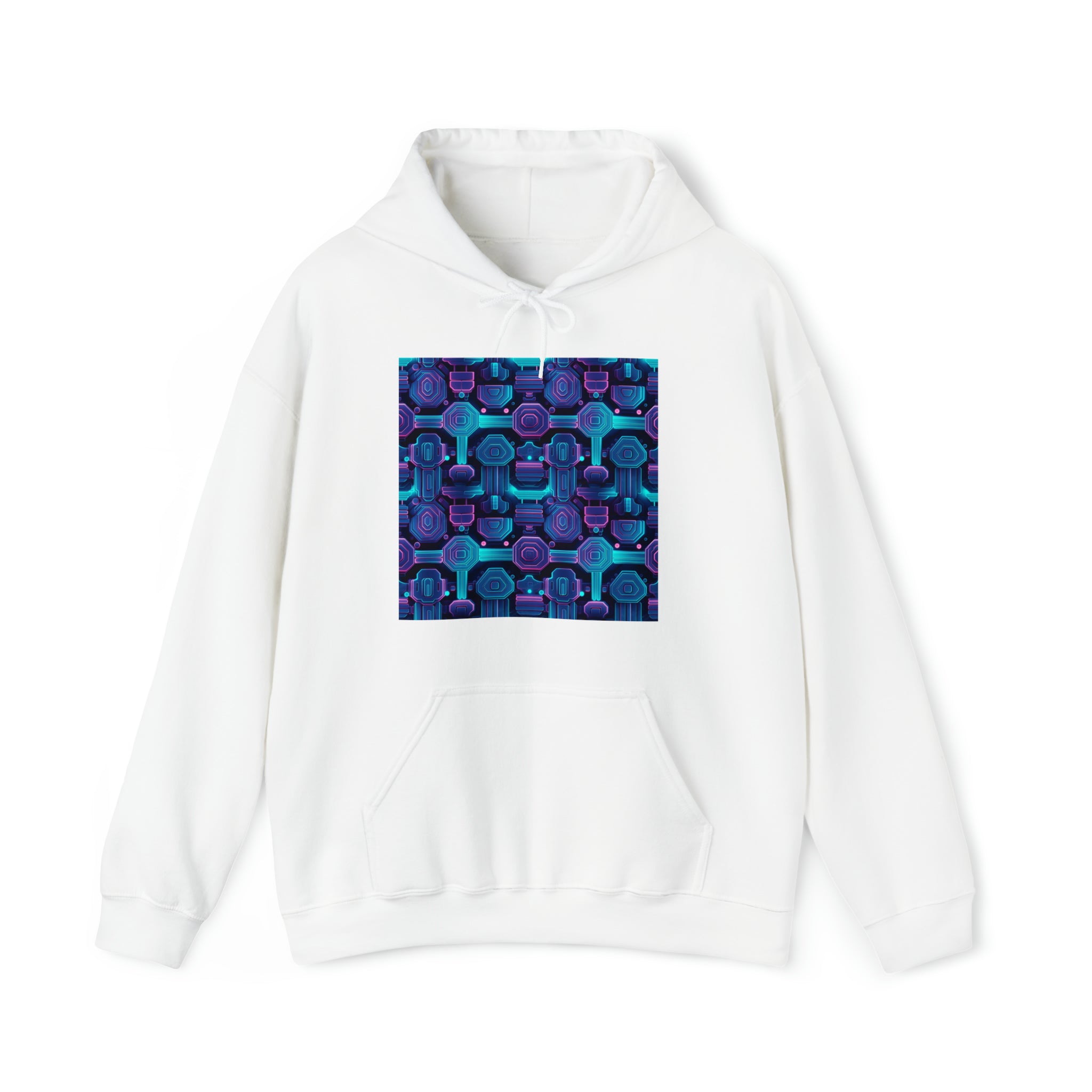 Unisex Heavy Blend™ Hooded Sweatshirt - Abstract Neon Designs 02