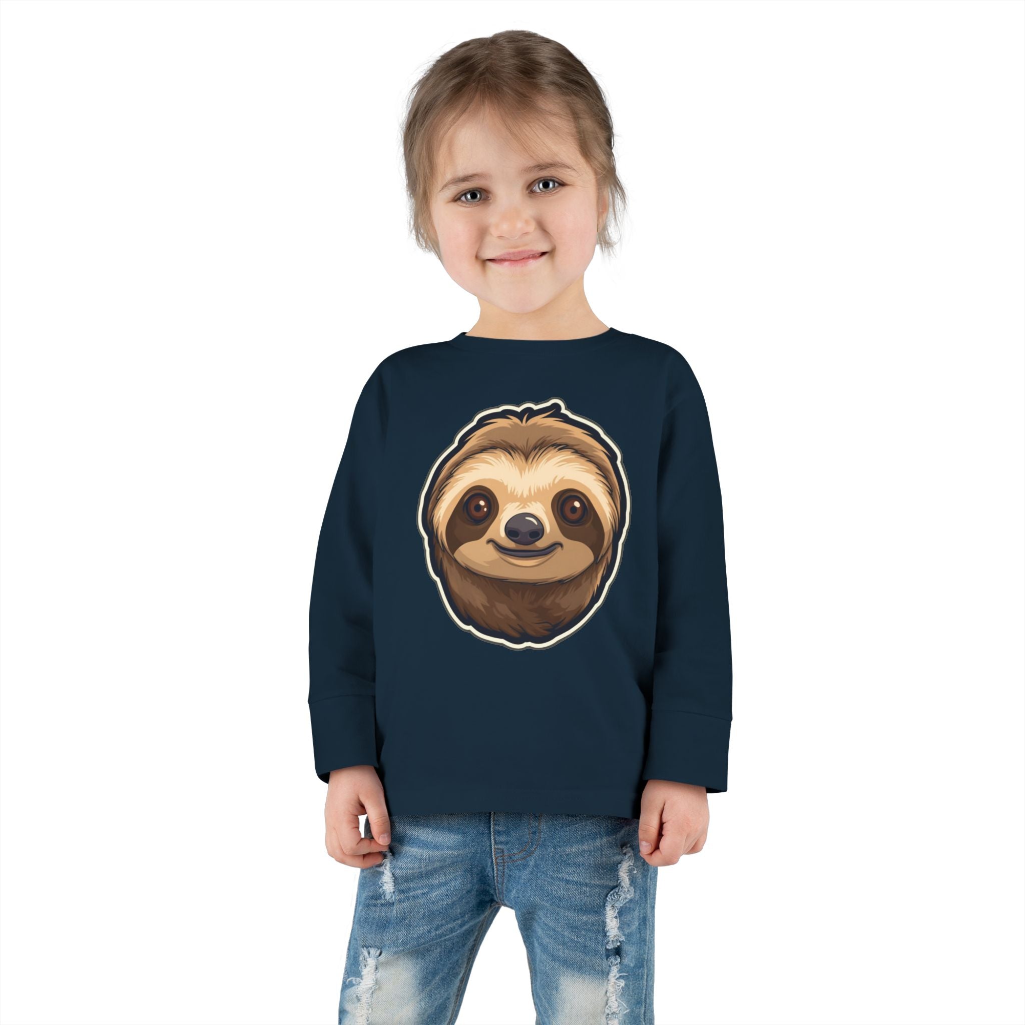 Toddler Long Sleeve Tee - Sloth Pup
