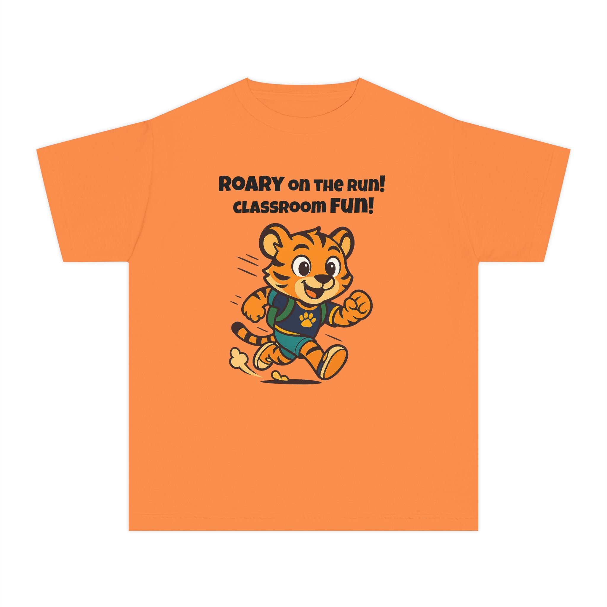 Youth Midweight Cotton Tee - Roary's Dash to School