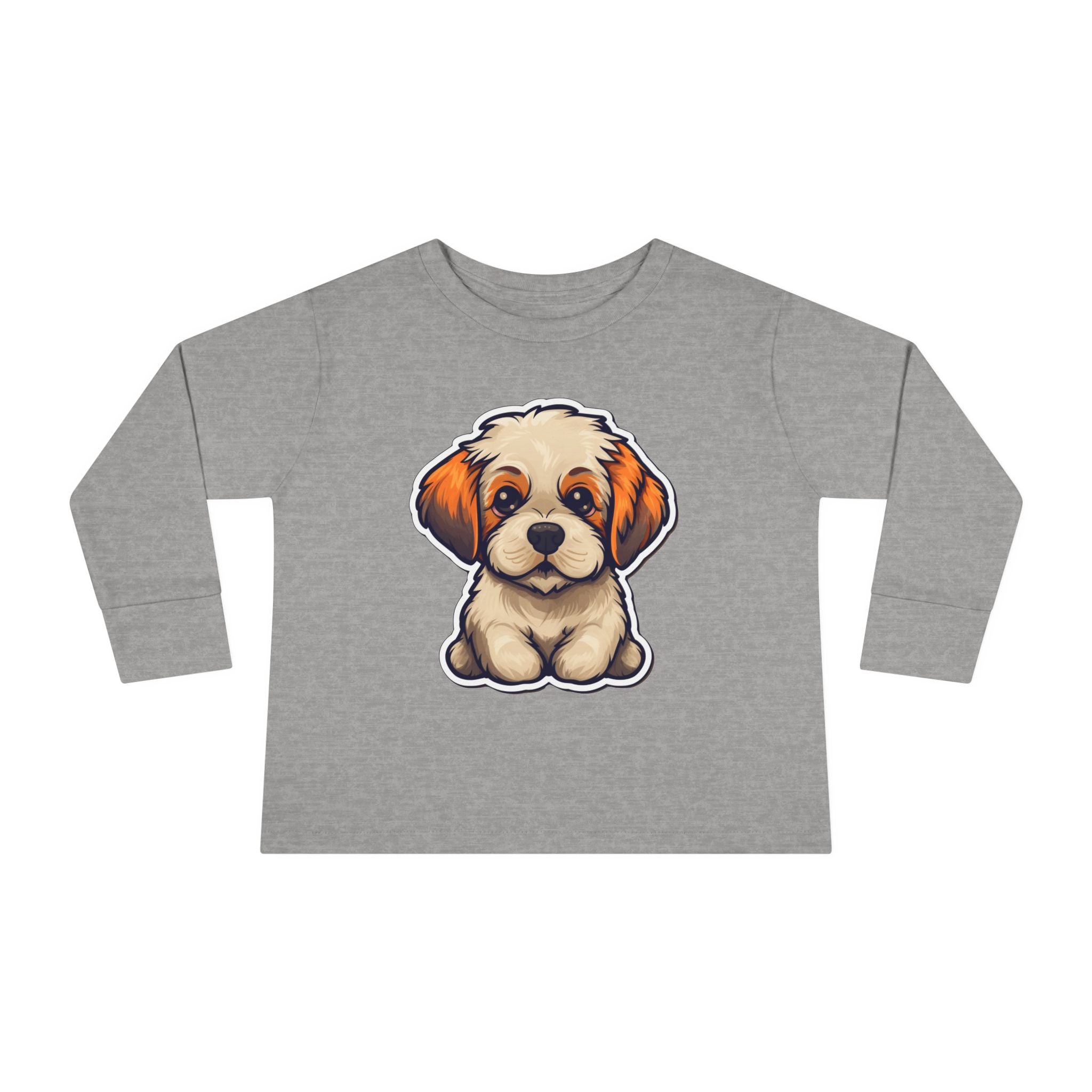 Toddler Long Sleeve Tee - Dog Puppy
