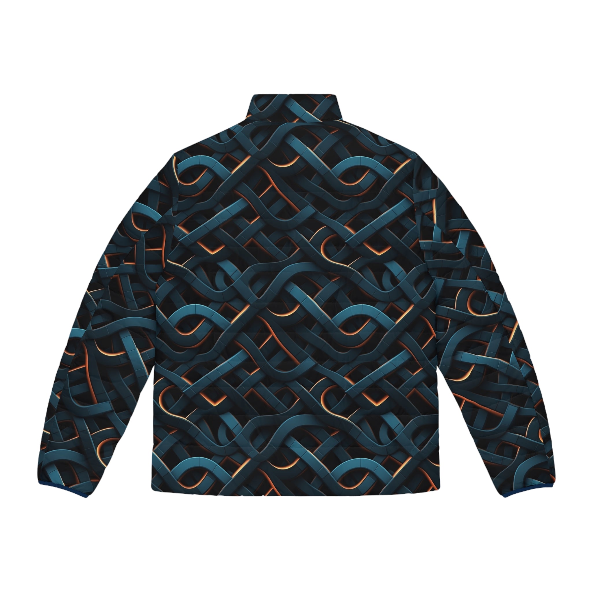 Men's Puffer Jacket (AOP) - Abstract Designs 03