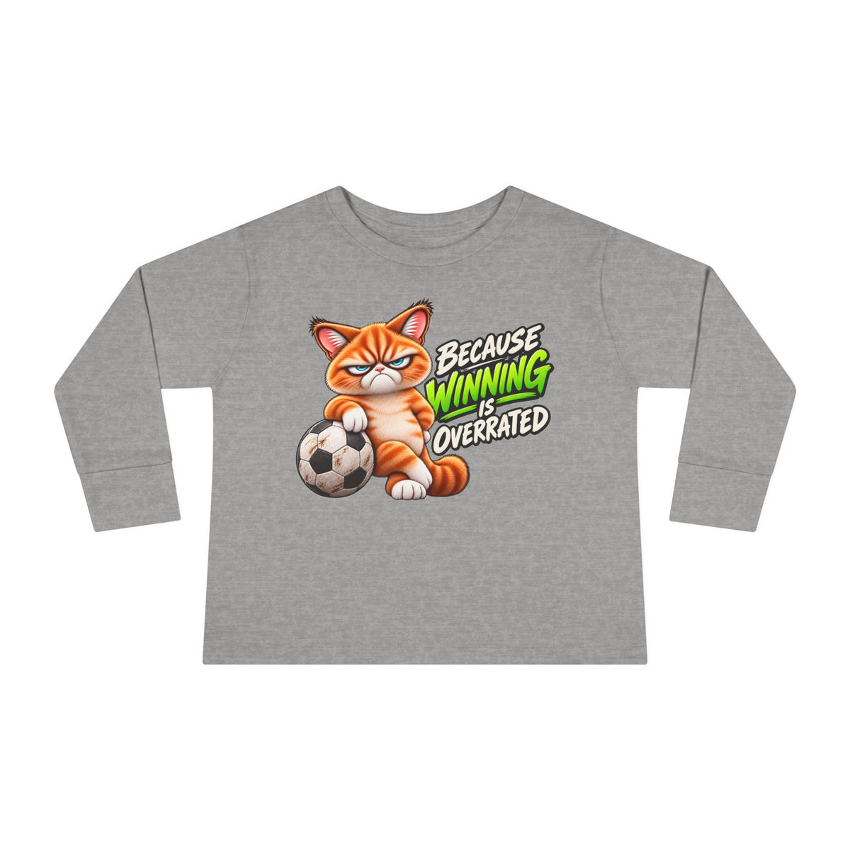 Because Winning is Overrated - Mildly Feral - Toddler Long Sleeve Tee