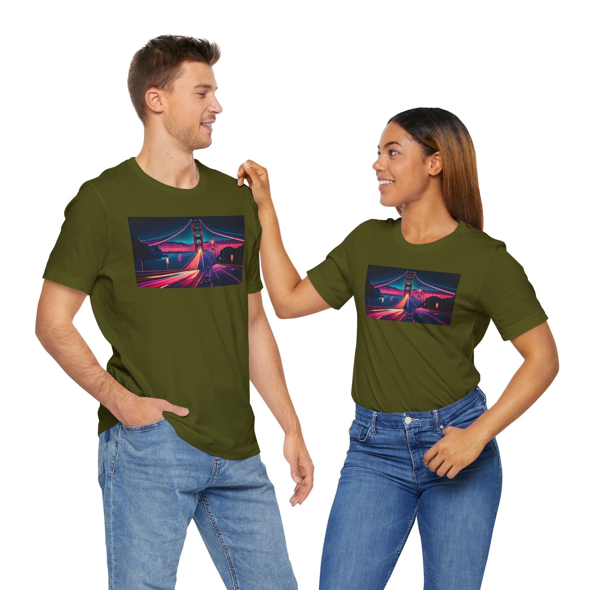 Unisex Jersey Short Sleeve Tee - Golden Gate Bridge, San Francisco, USA
