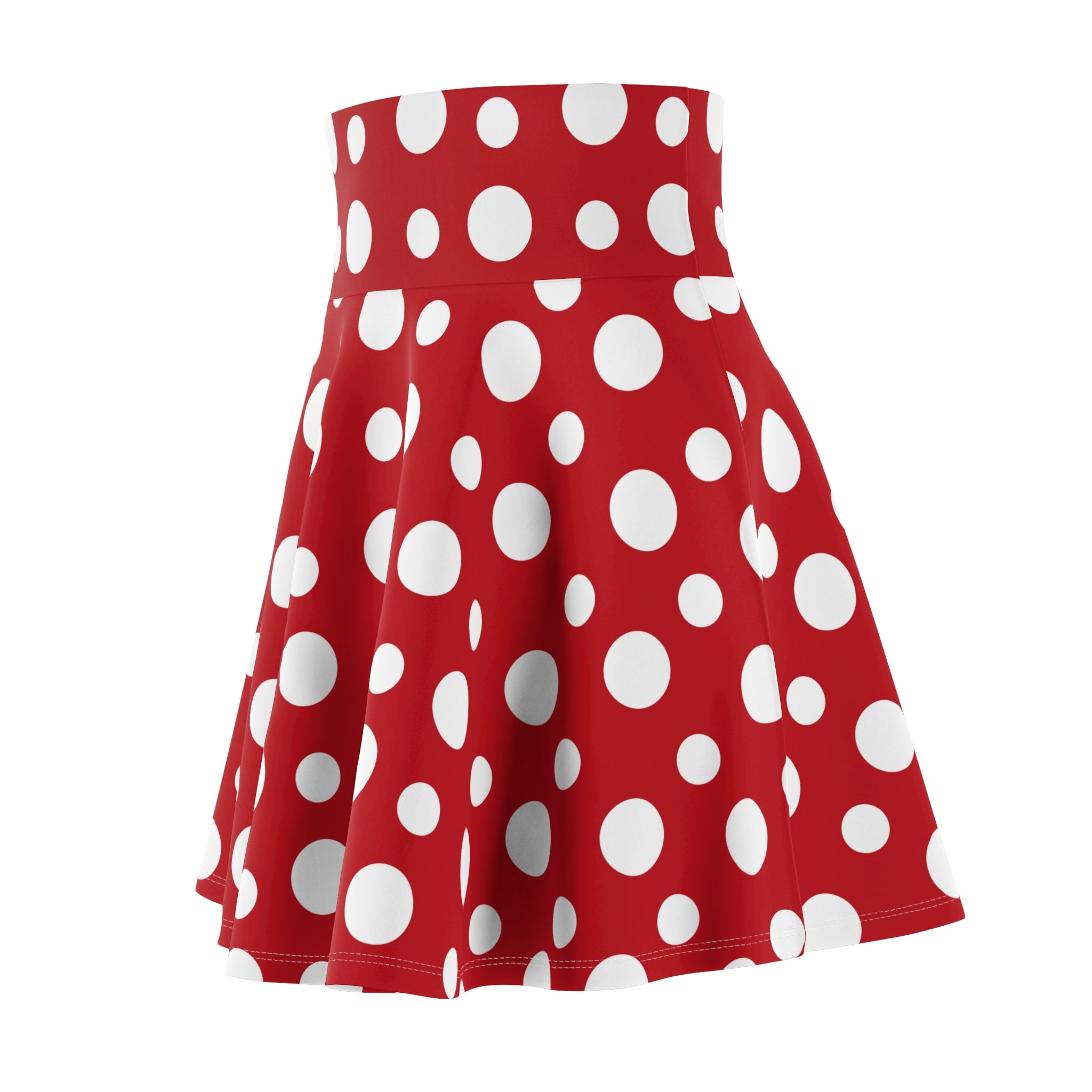 Women's Skater Skirt (AOP) - Seamless Polka Dots Designs