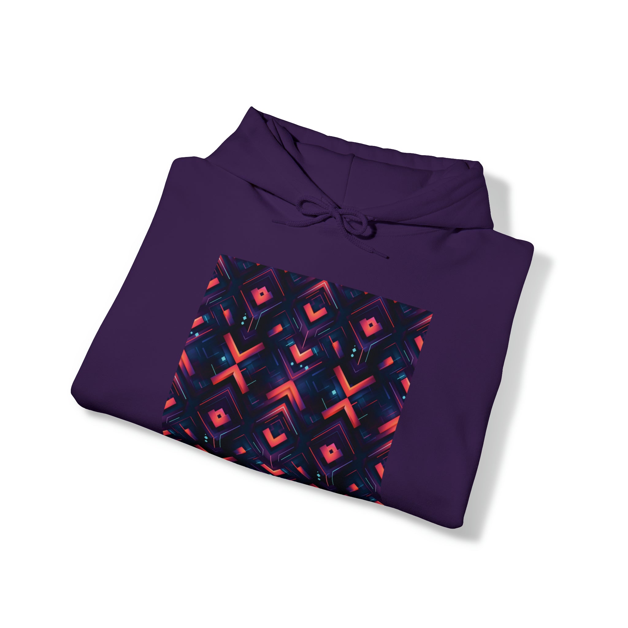 Unisex Heavy Blend™ Hooded Sweatshirt - Abstract Neon Designs 03