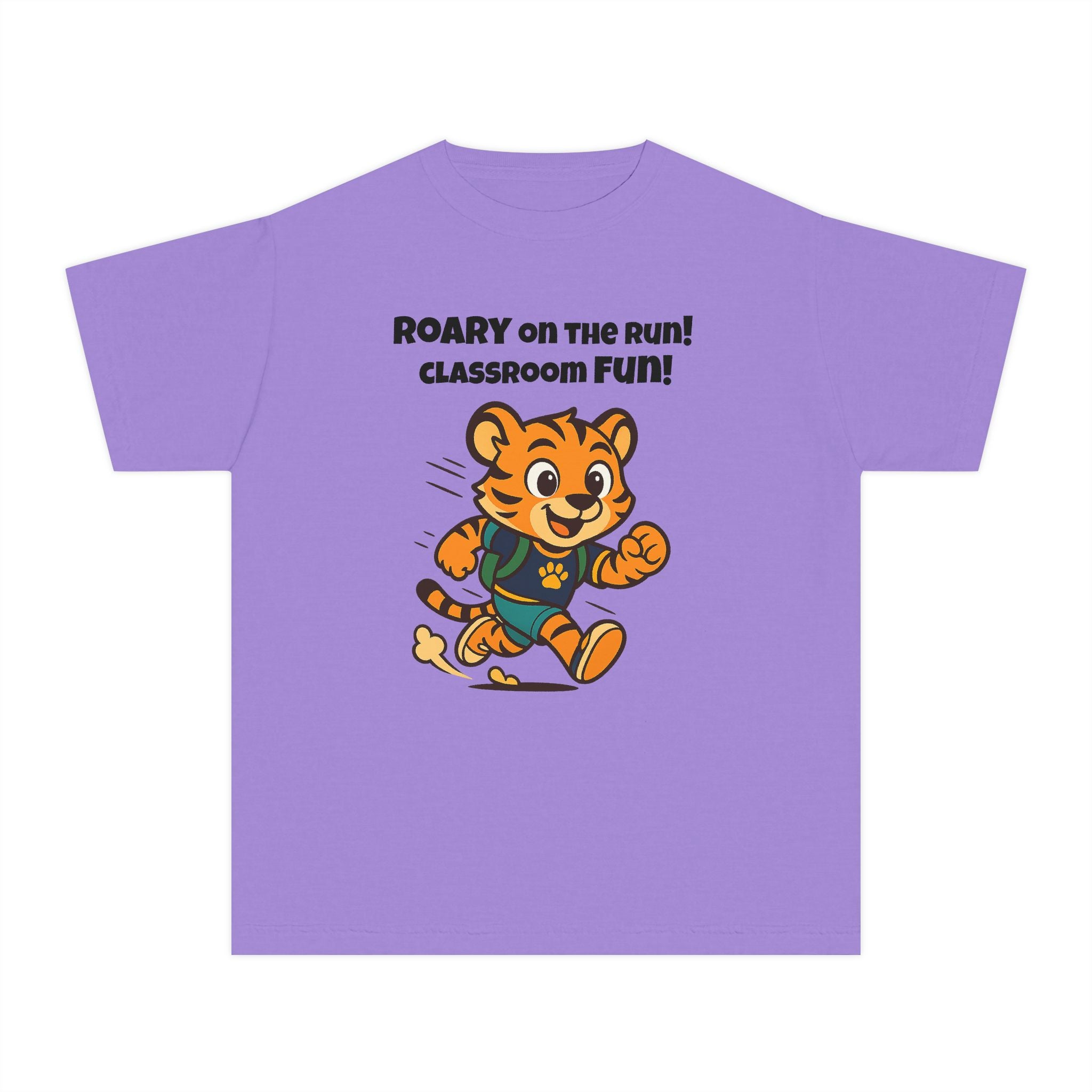 Youth Midweight Cotton Tee - Roary's Dash to School