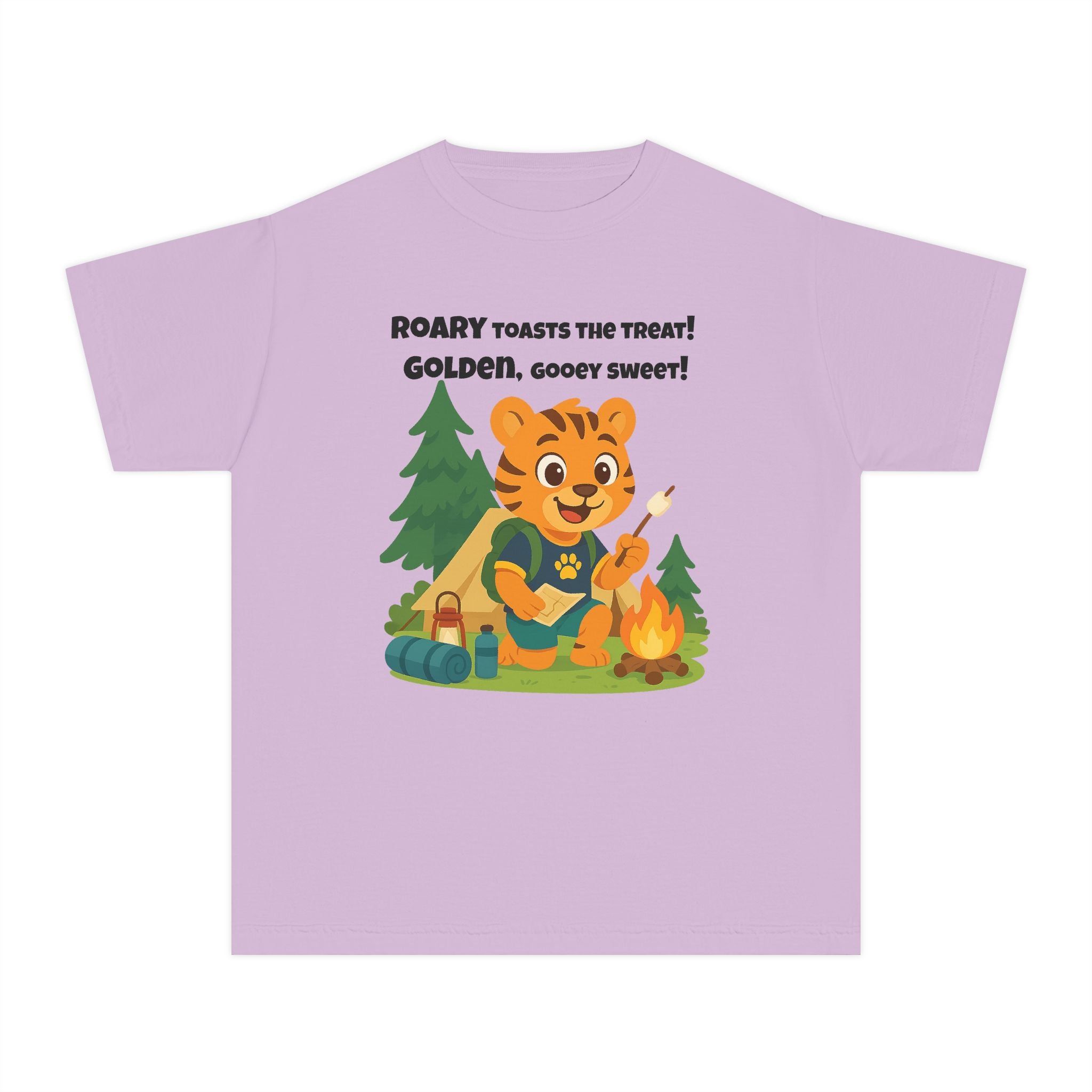Youth Midweight Cotton Tee - Roary's Camping Adventures