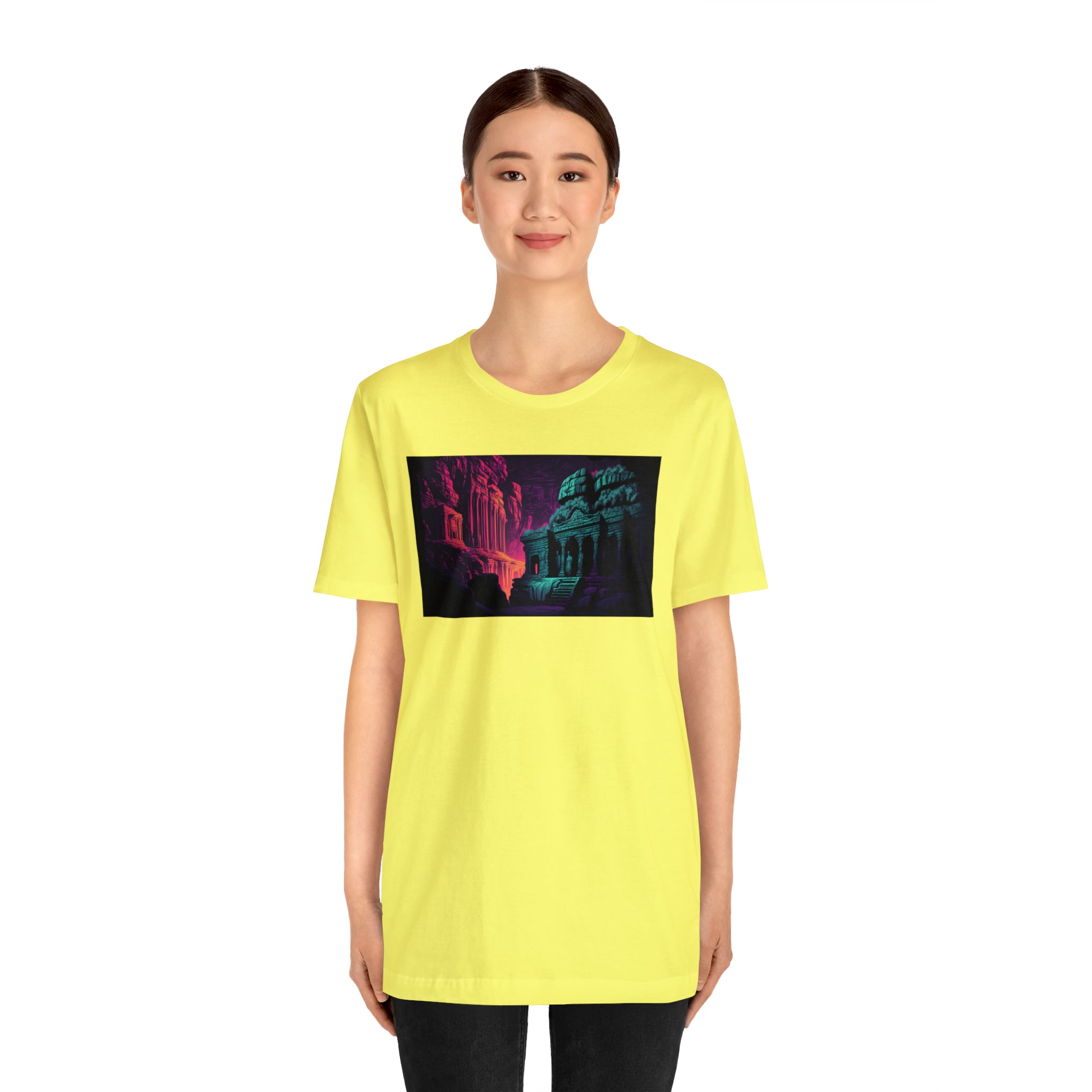 Unisex Jersey Short Sleeve Tee - Ellora Caves, India