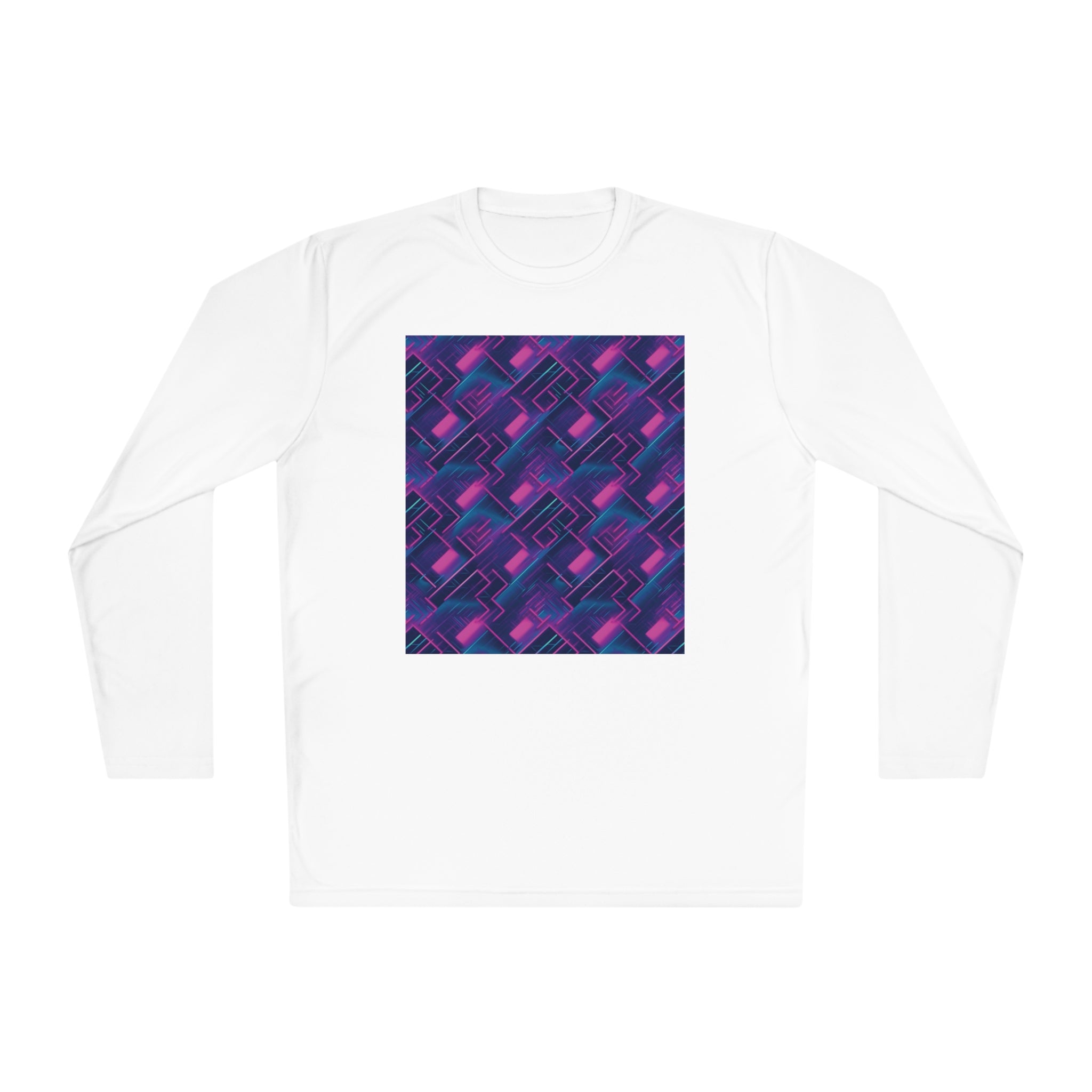 Unisex Lightweight Long Sleeve Tee (AOP) - Abstract Designs 04