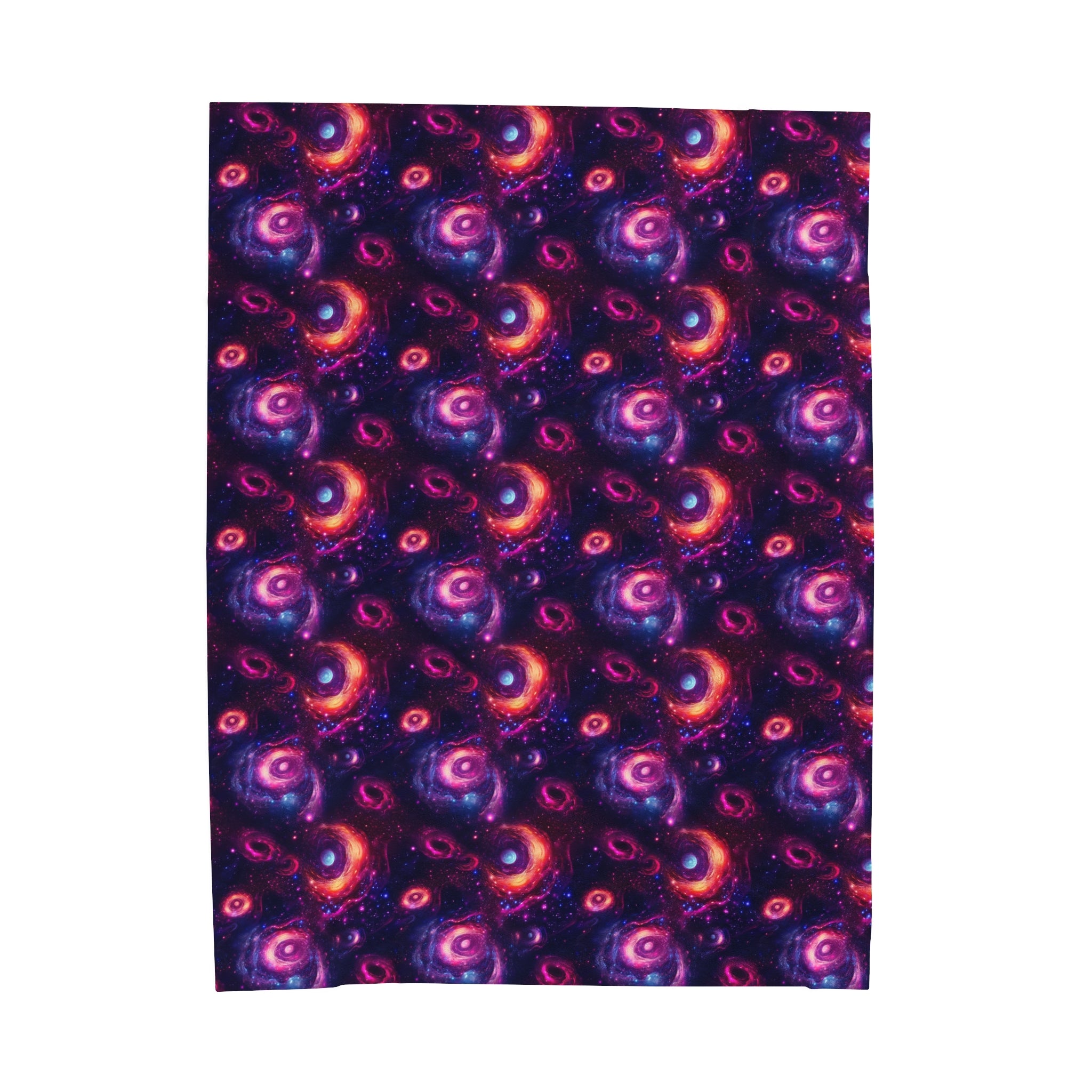 Velveteen Plush Blanket (AOP) - Fantasy Galaxies 05