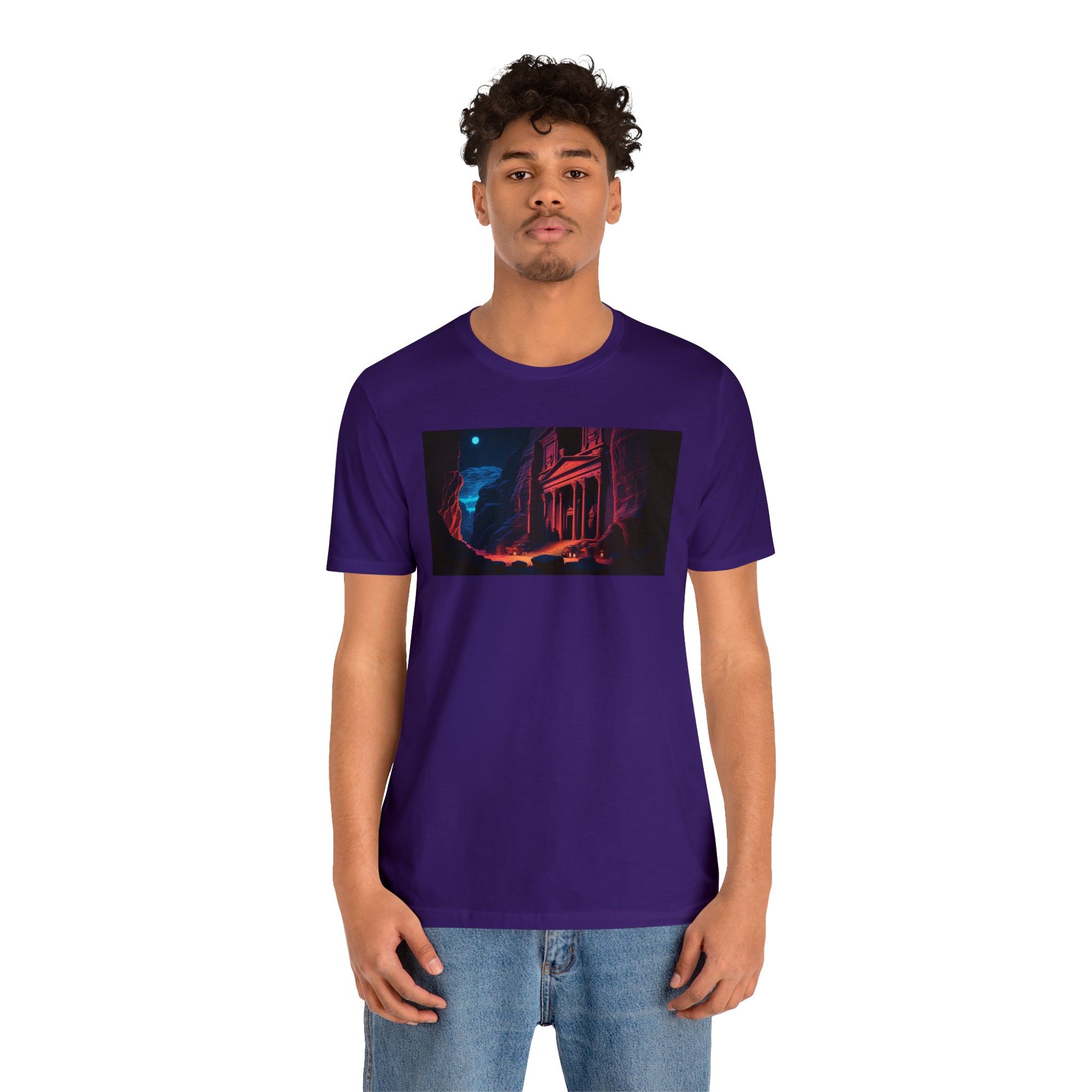 Unisex Jersey Short Sleeve Tee - Petra Caves, Jordan
