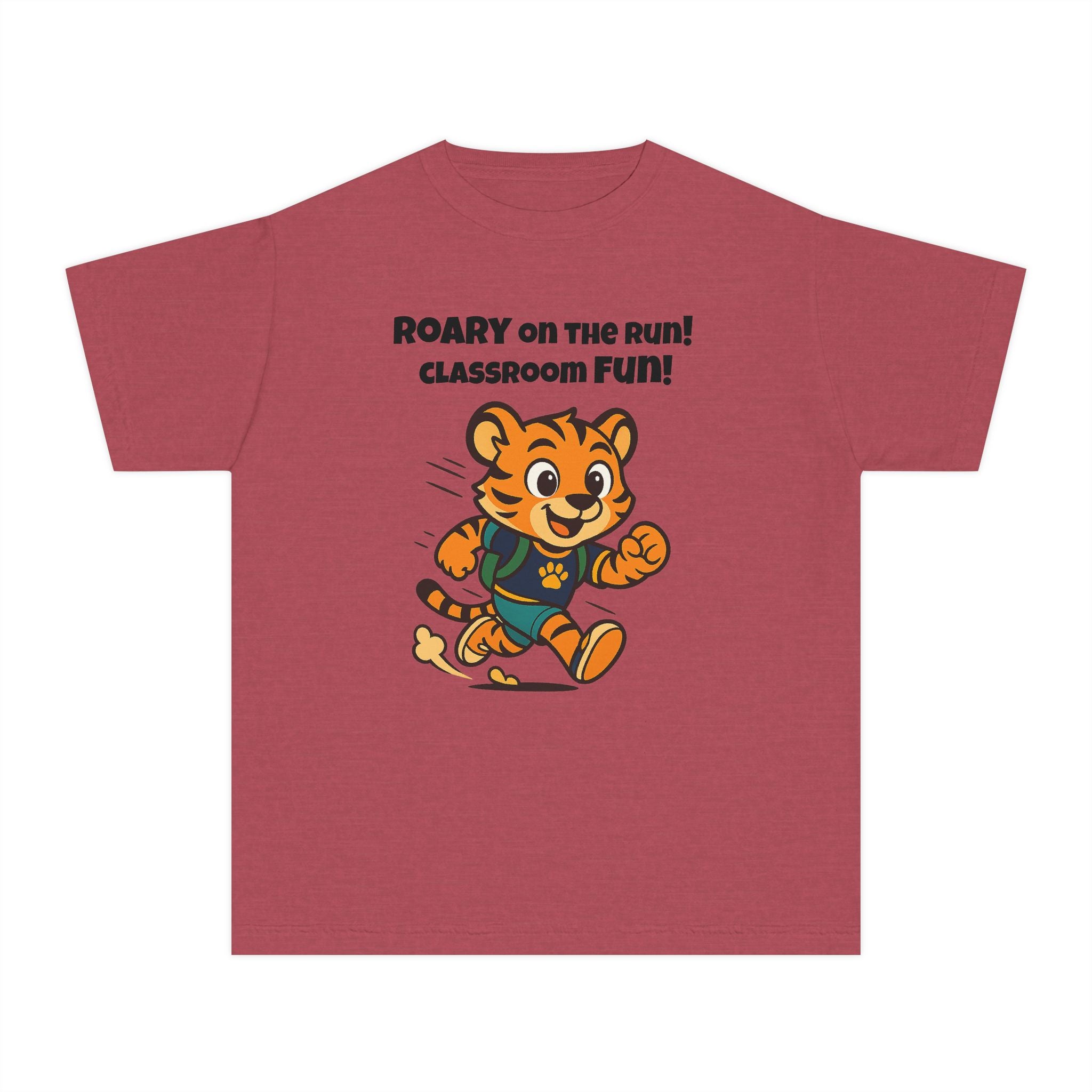 Youth Midweight Cotton Tee - Roary's Dash to School