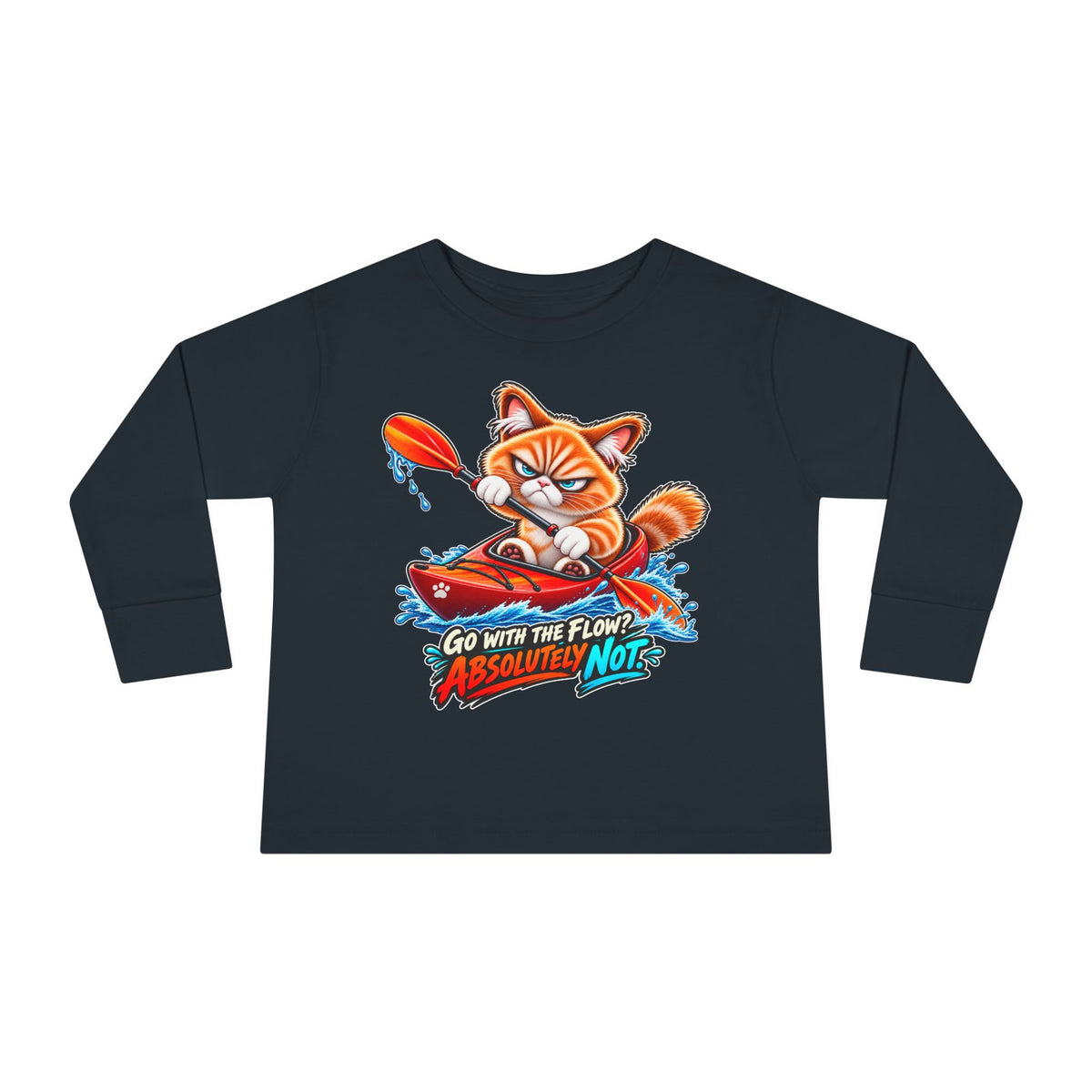 Kayaking - Mildly Feral - Toddler Long Sleeve Tee